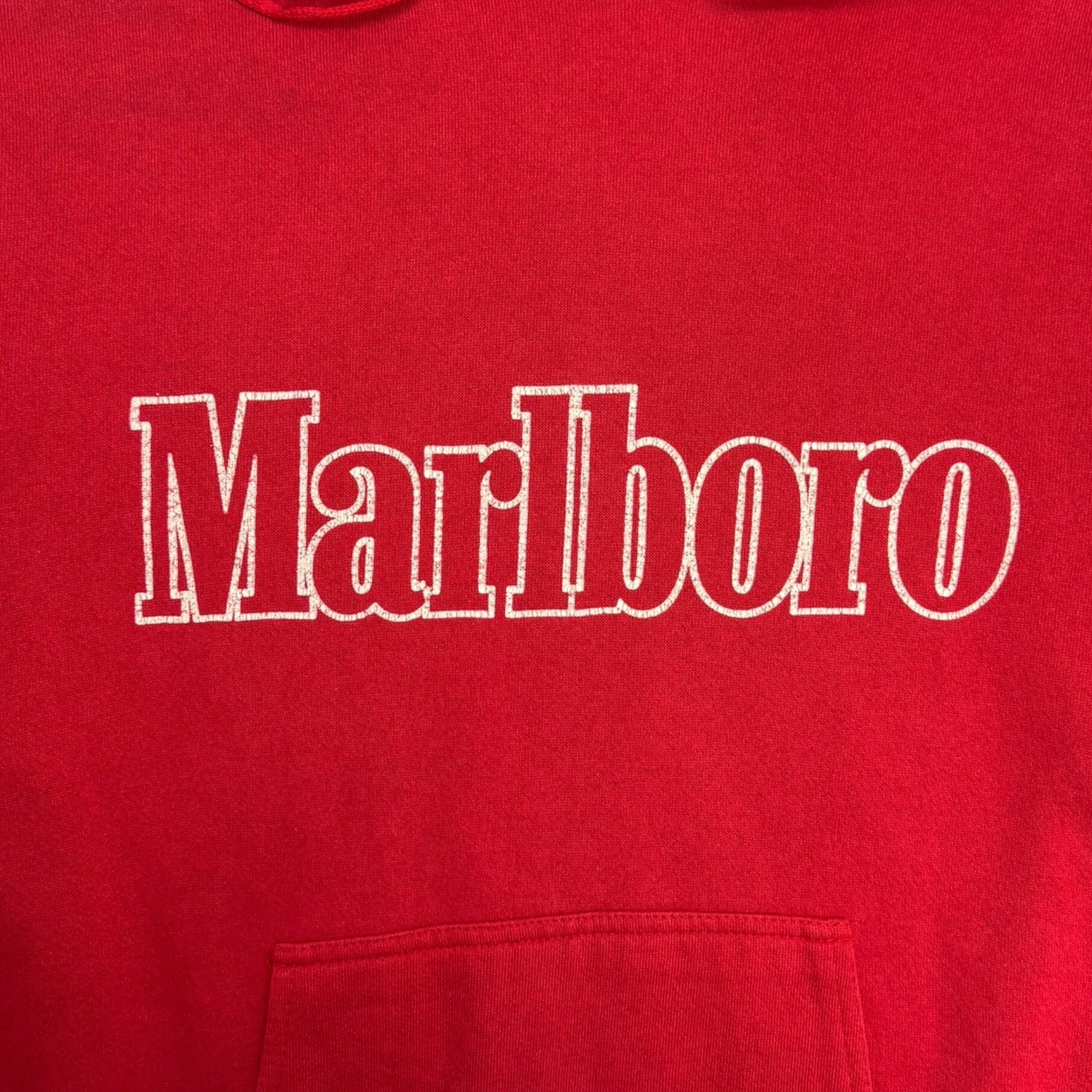 Vintage Marlboro Cigarette Promo Hoodie Red