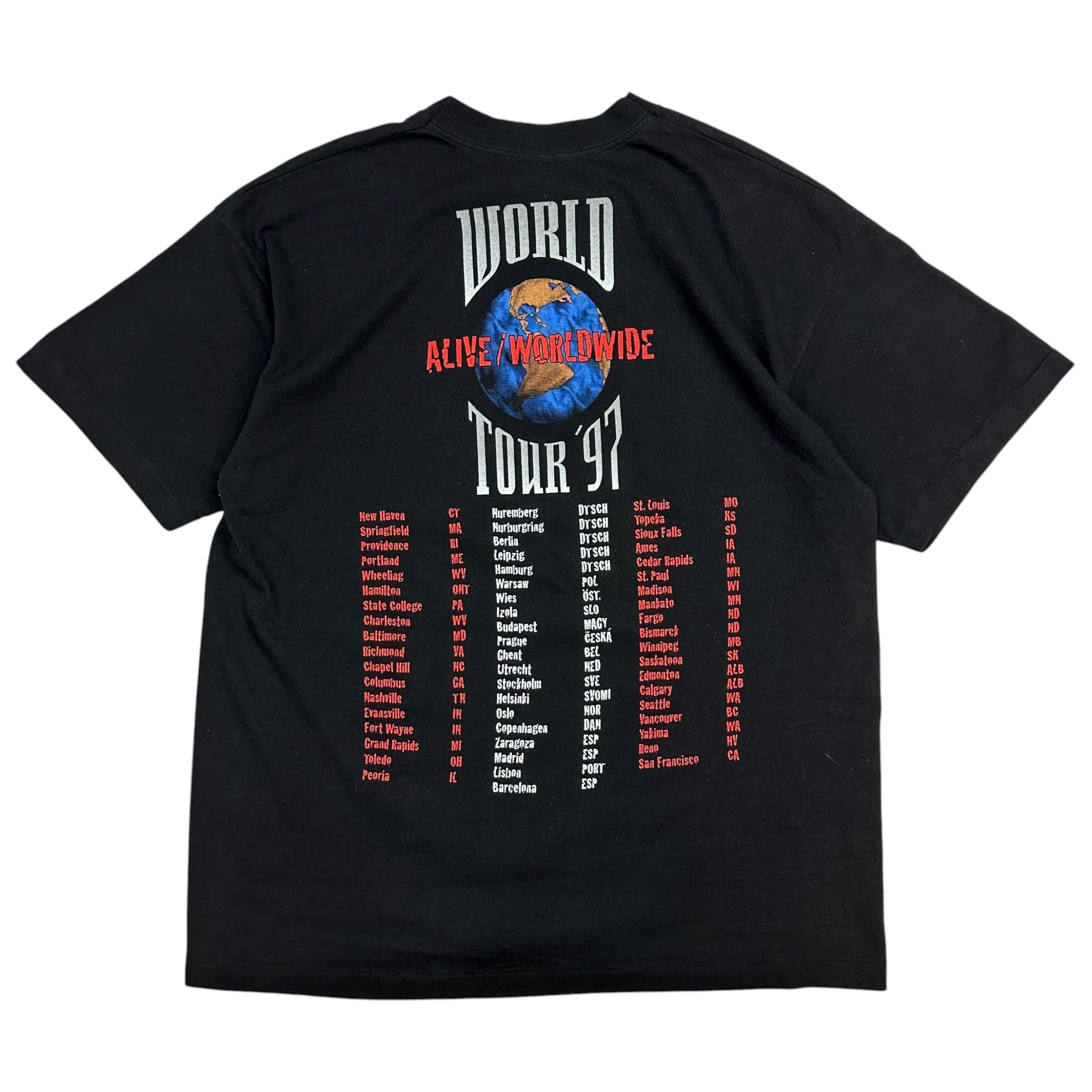 1997 Kiss Alive World Wide Tour Tee