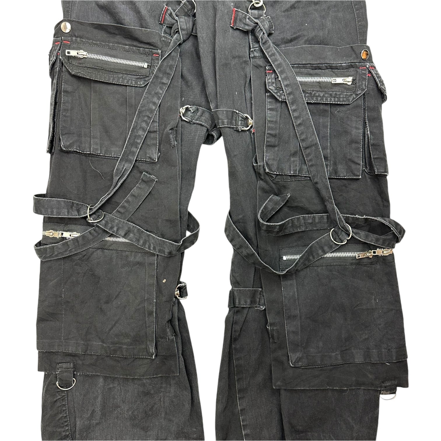 Vintage Y2K Tripp Style Criminal Damage Pants Black