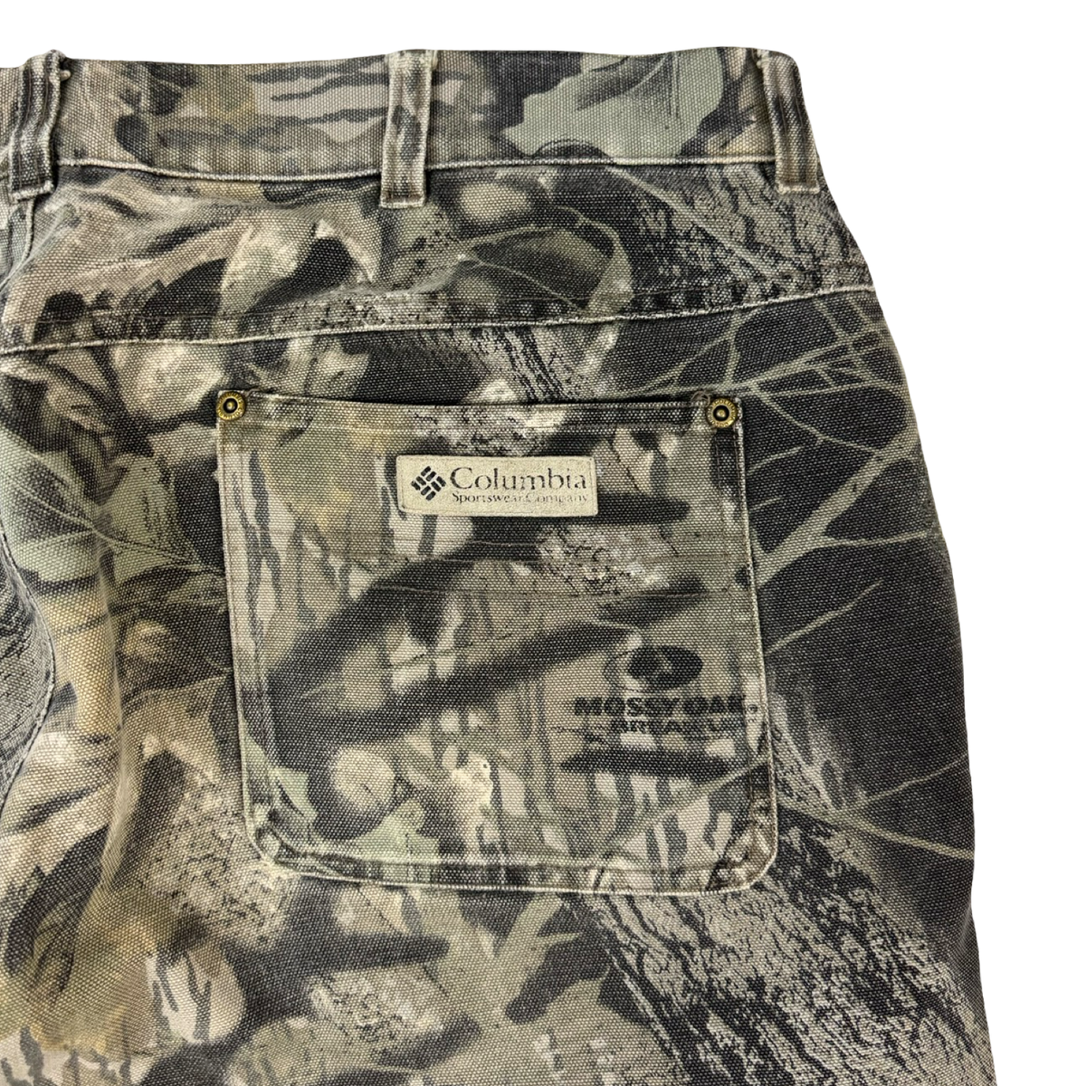 Vintage Columbia Realtree Double Knee Riveted Carpenter Bottoms