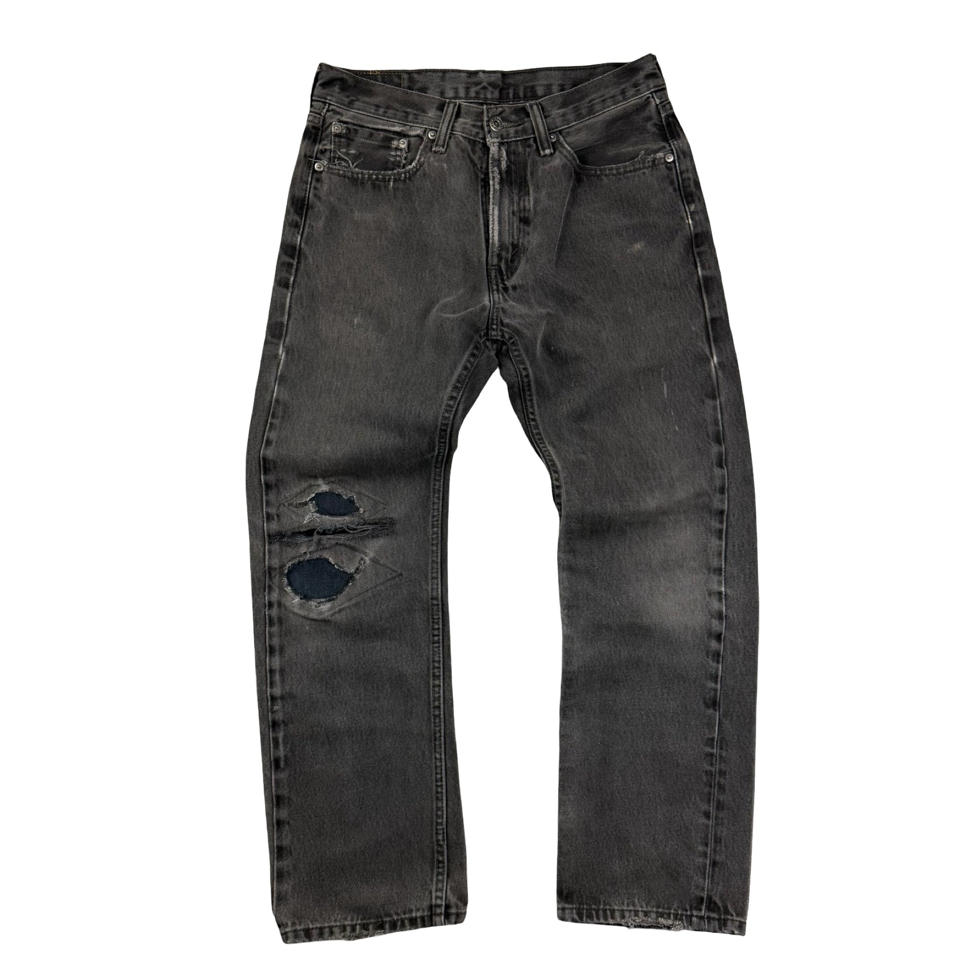 Vintage Levi’s 505 Distressed Denim Jeans Black