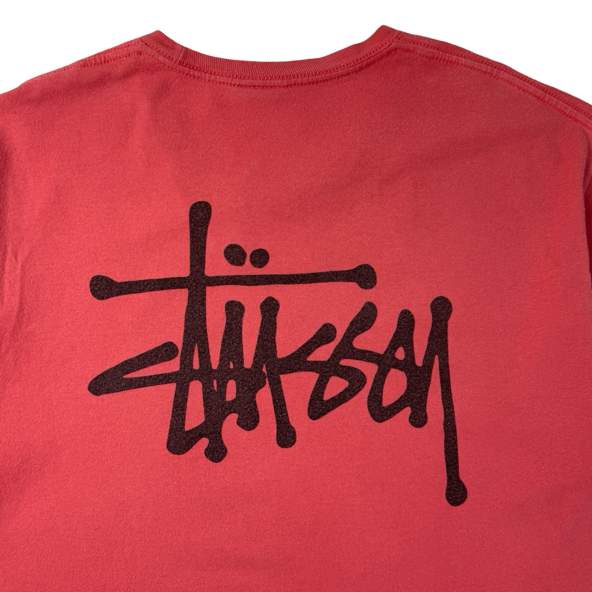 Stussy Script Logo T-Shirt Pink