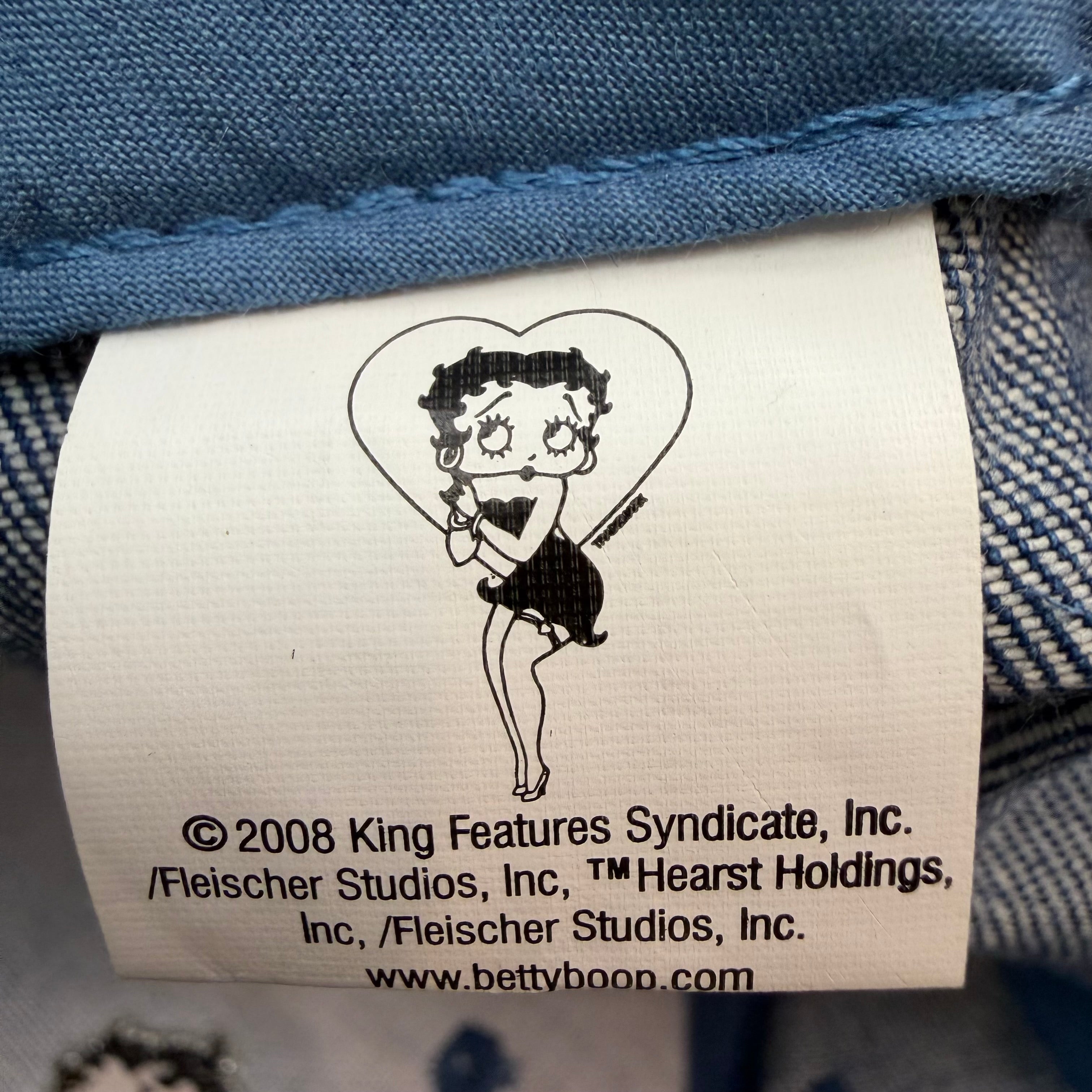 Vintage Betty Boop Denim Trucker Cap Blue