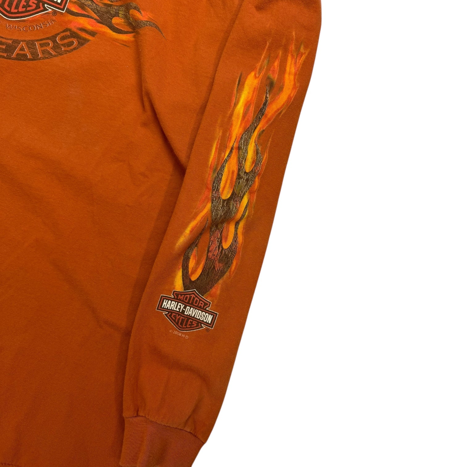 2008 Harley Davidson Of Idaho L/S Tee Orange