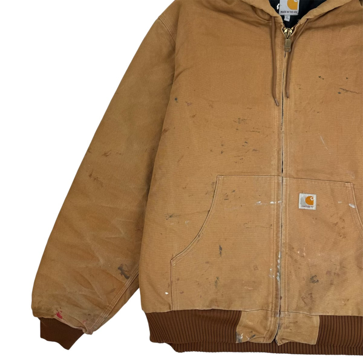 Vintage Carhartt Hooded Jacket Brown