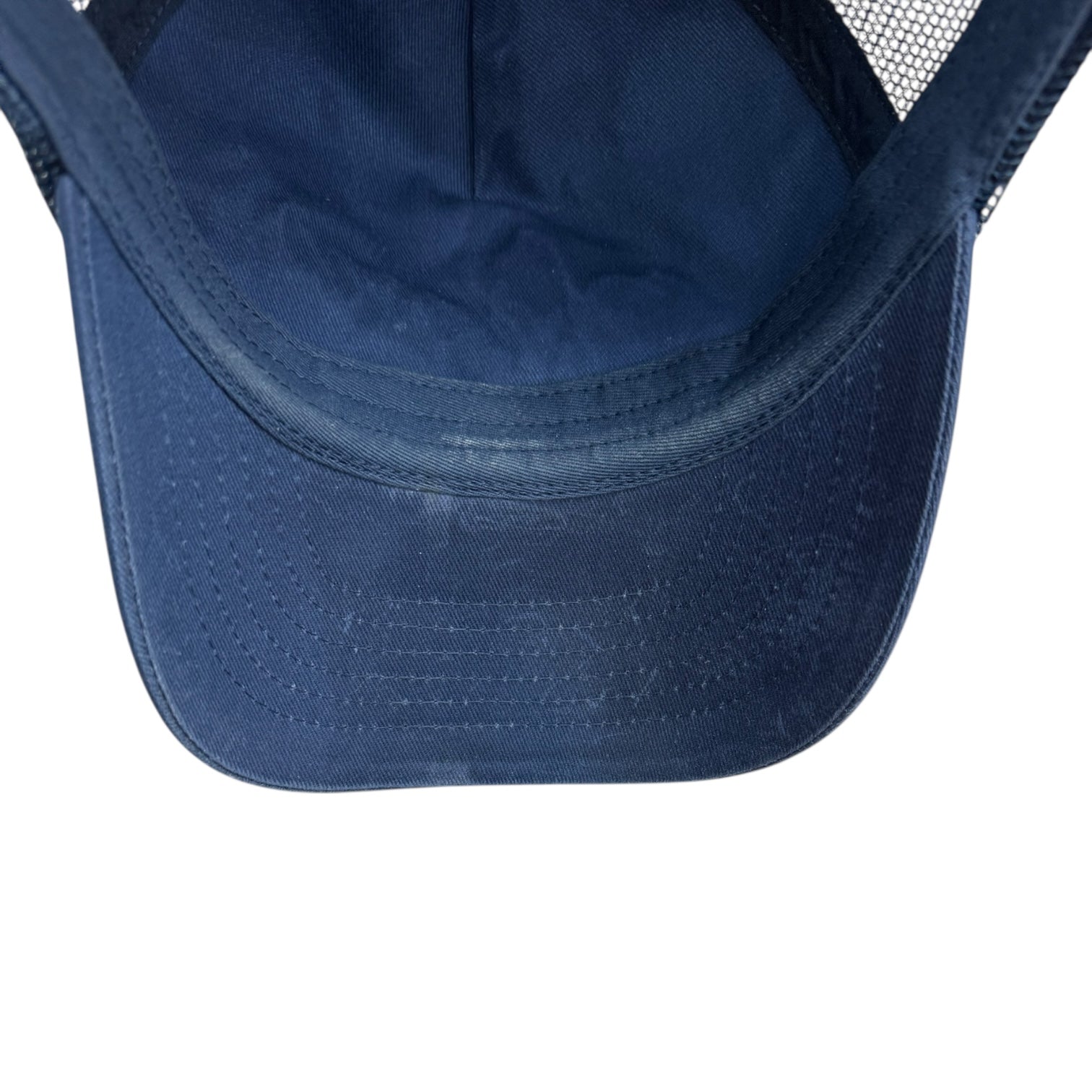 Stussy Cursive Stitch Trucker Hat Navy