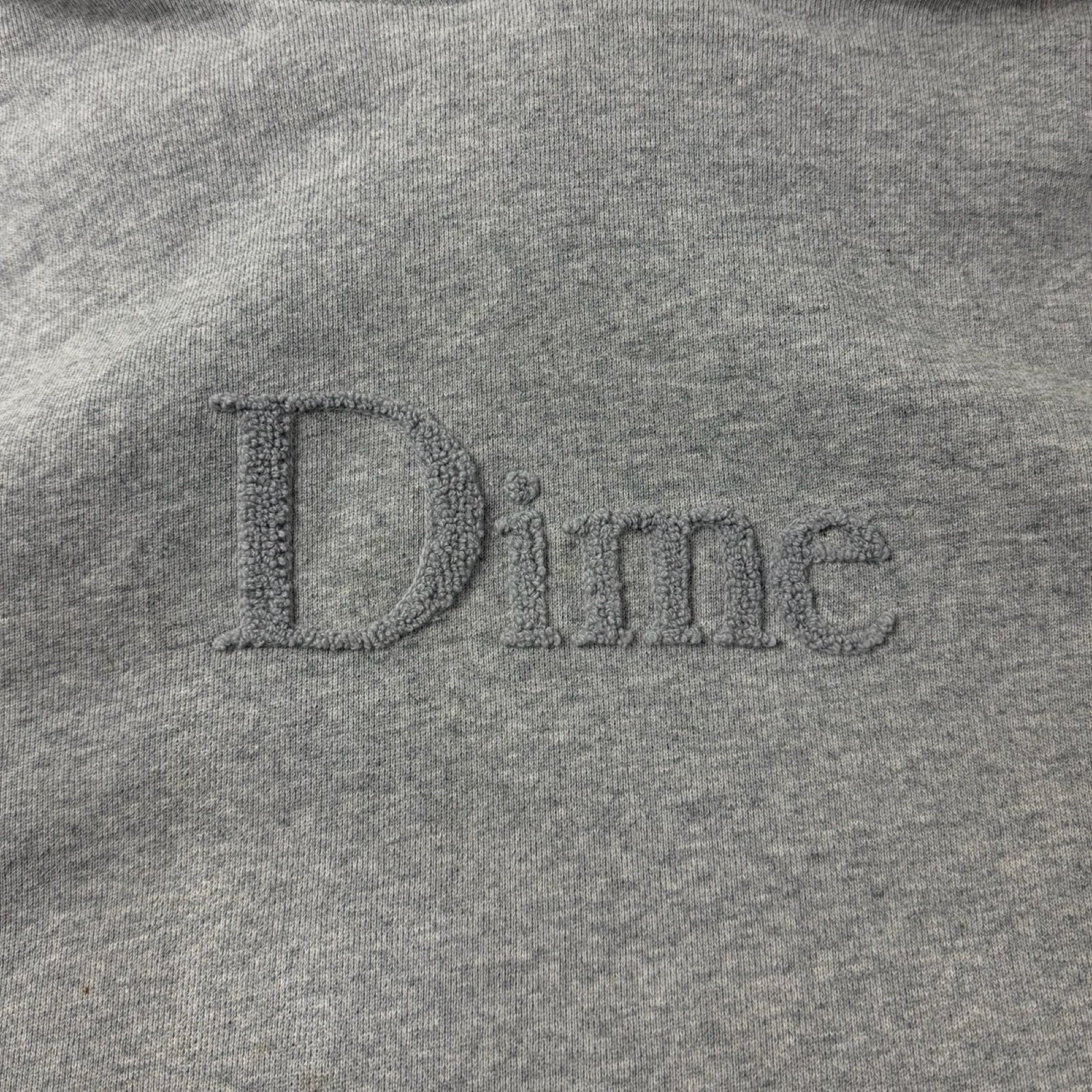 Dime Chenille Logo Hoodie Heather Grey