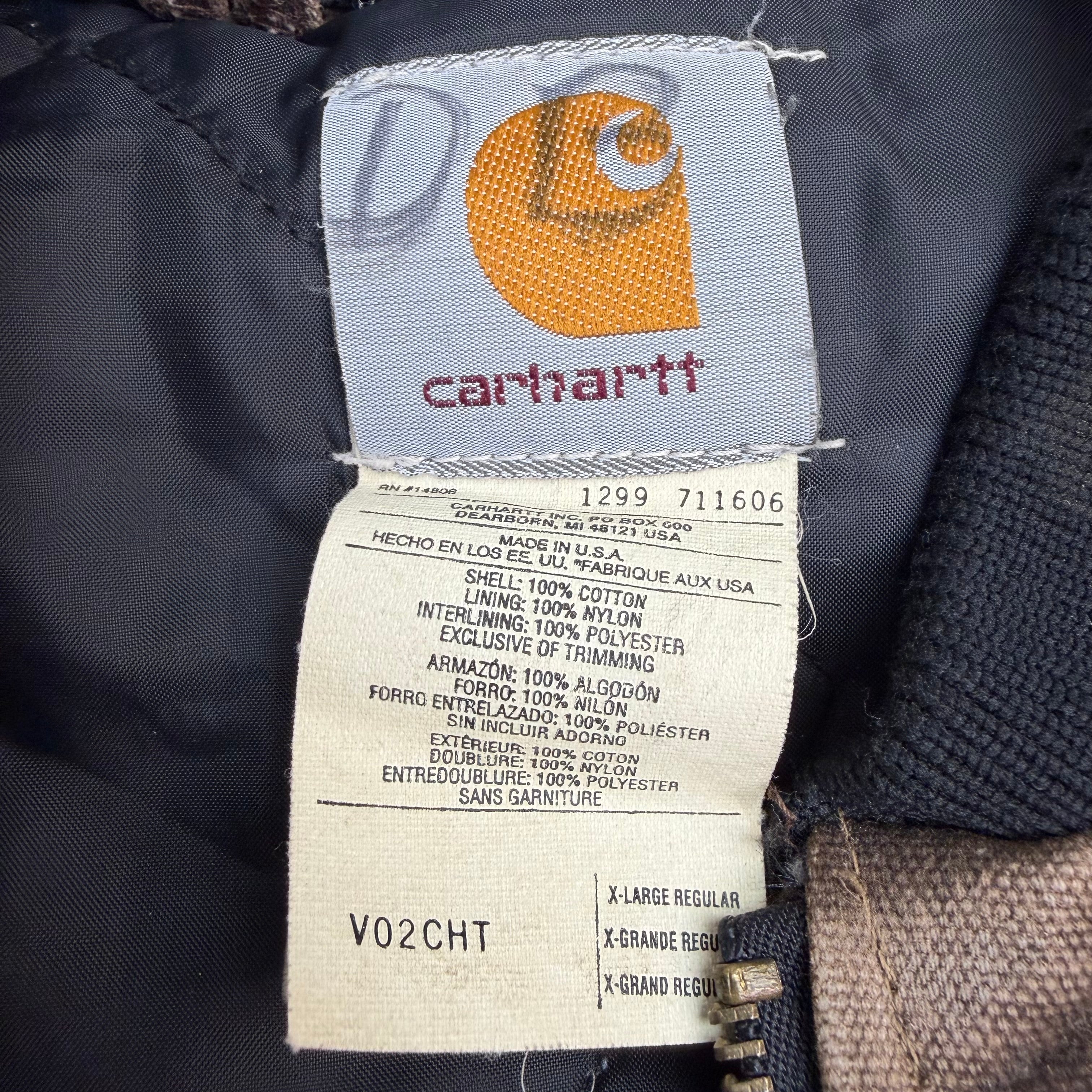 Vintage Carhartt Quilt Lined Canvas Vest Tan