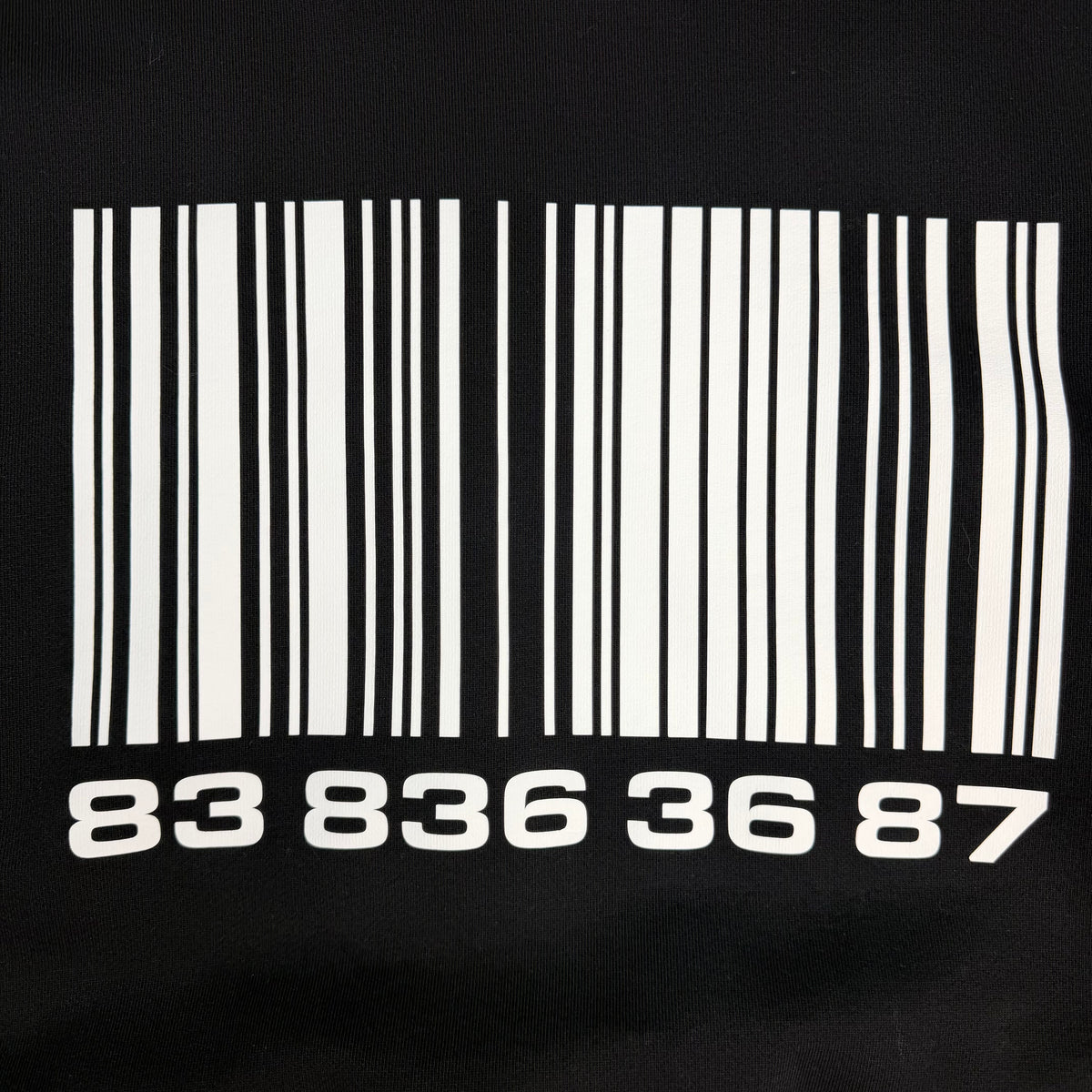 Vetements Big Barcode Crewneck Sweater Black