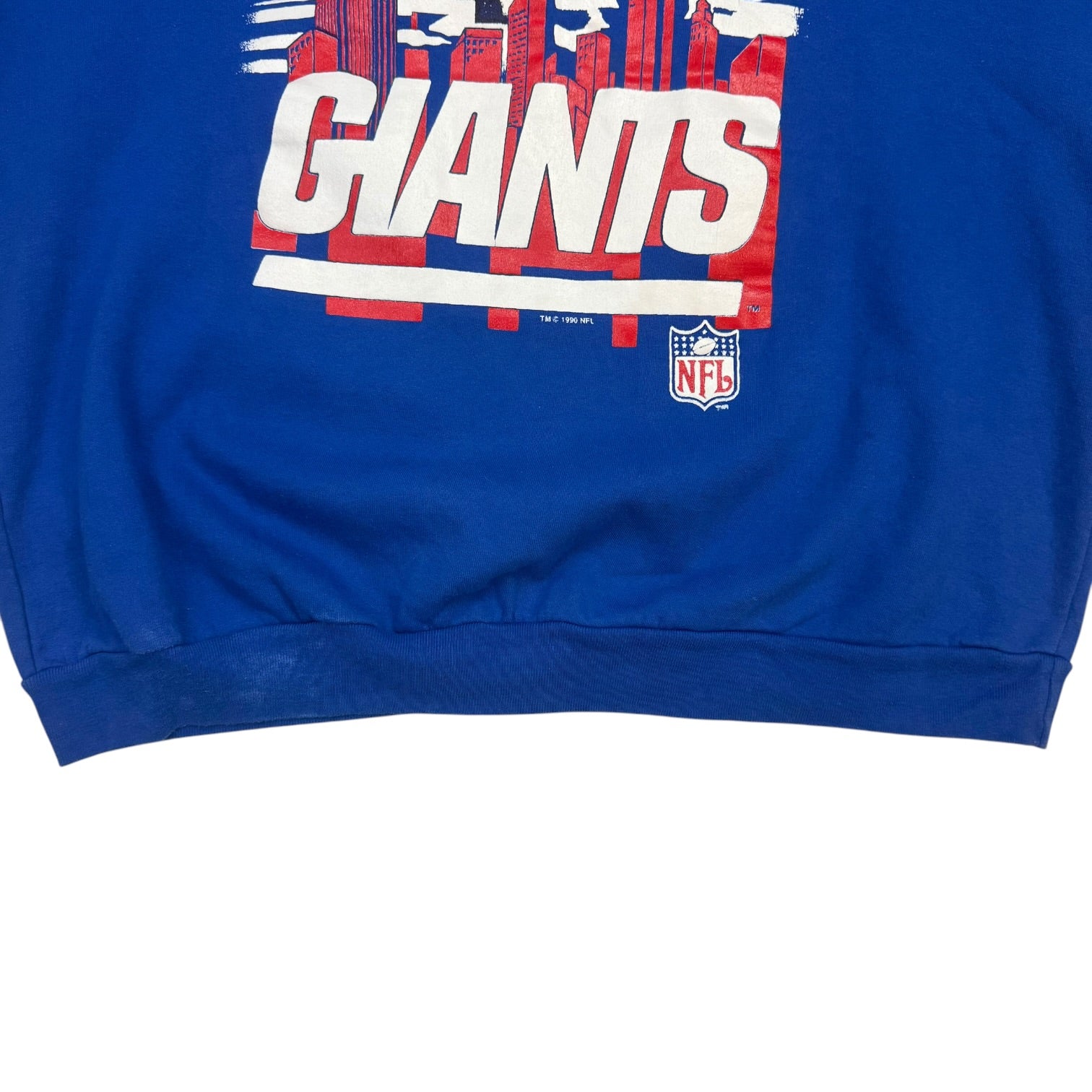 1990 New York Giants Robot Crewneck Blue