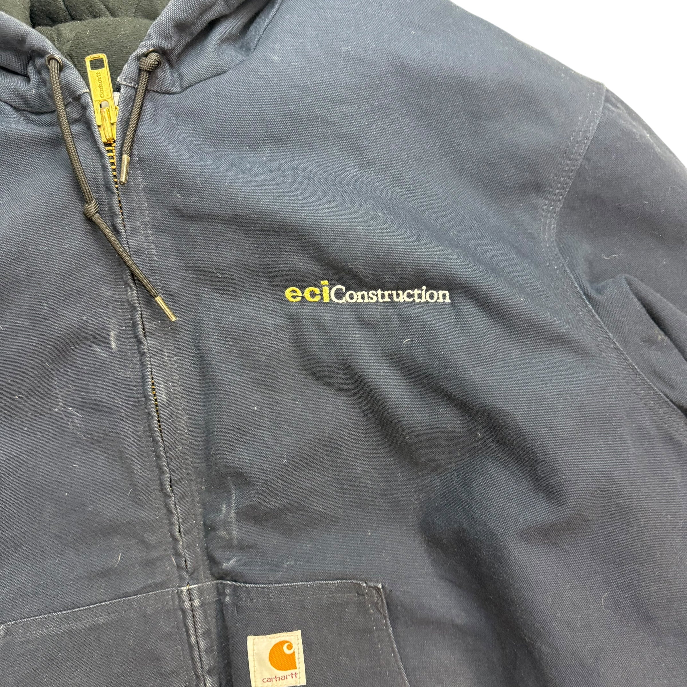 Vintage Carhartt Active Jacket Navy Blue