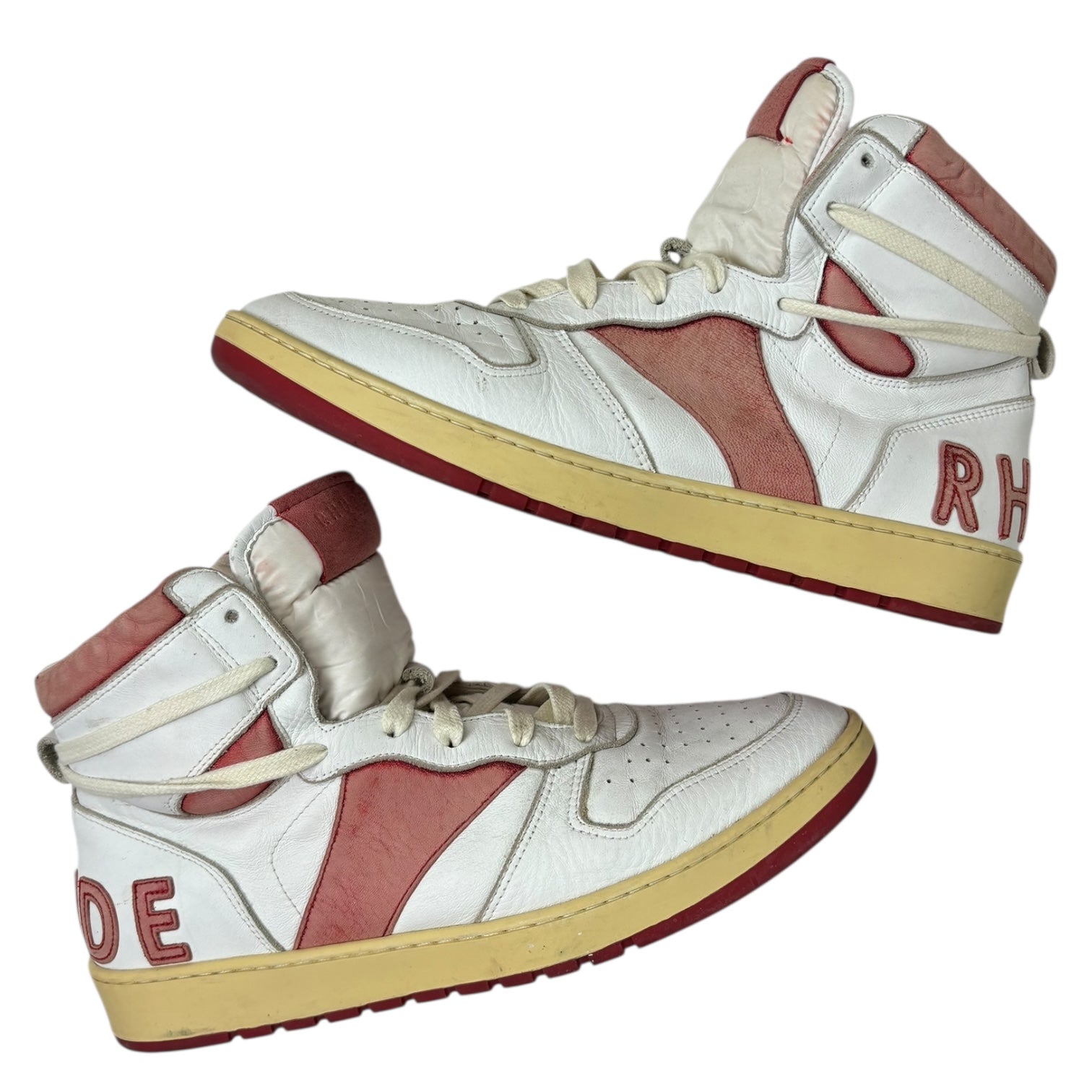 Rhude Rhecess Hi White Red (Used)