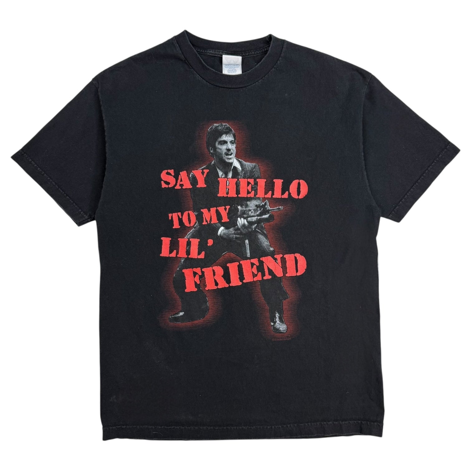Vintage Scarface ‘Say Hello To My Little Friend’ Tee Black