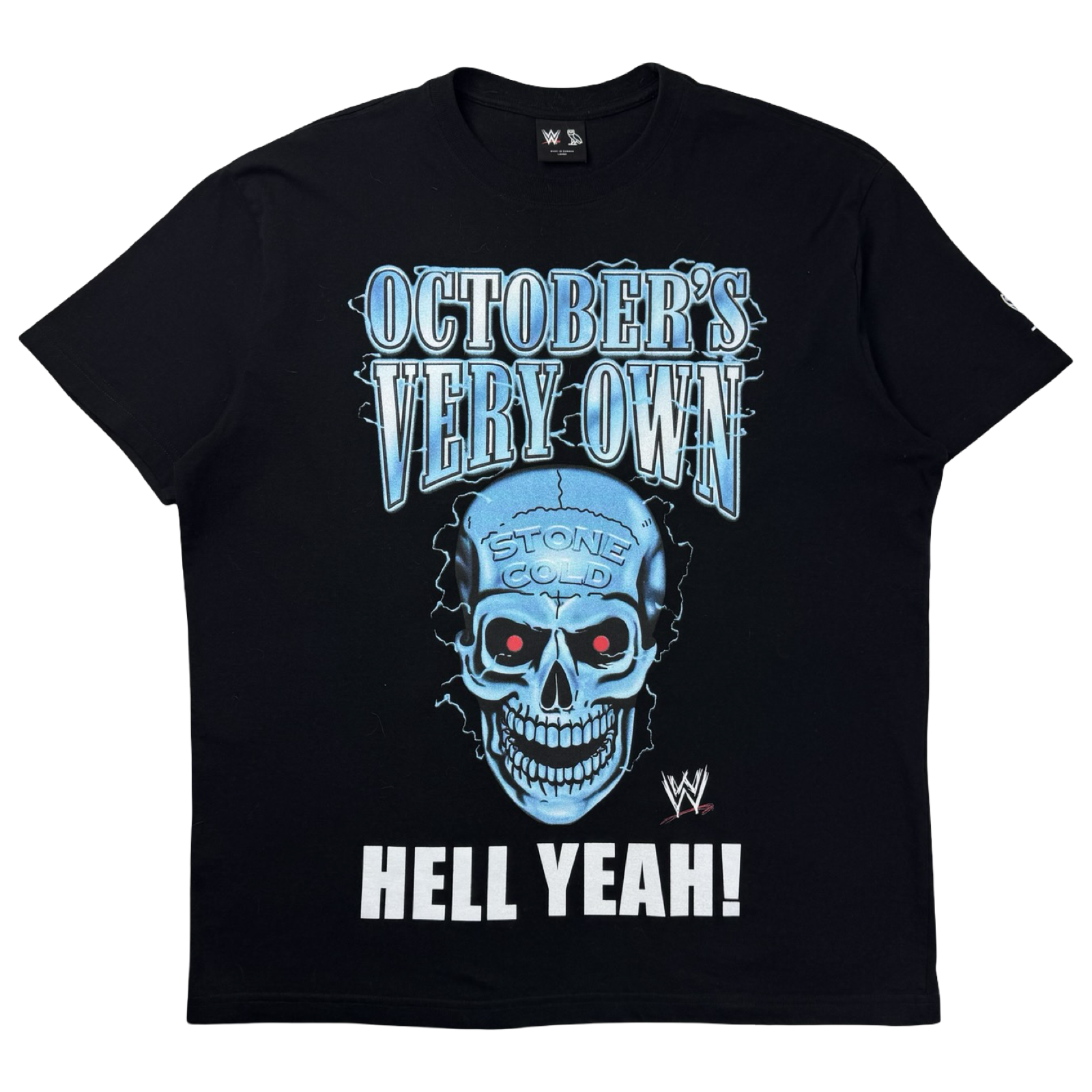 OVO x WWE Stone Cold Steve Austin T-Shirt Black