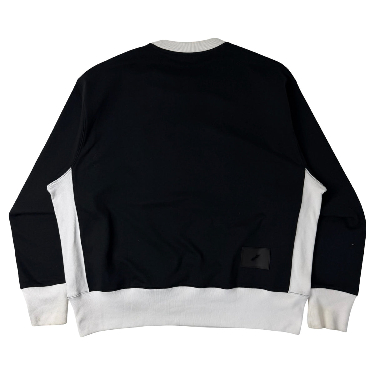 Welldone Sequin Logo Crewneck Black White