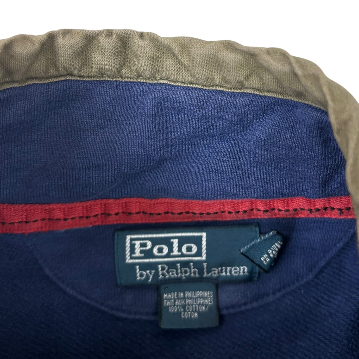 Vintage Polo Ralph Lauren Quarter Zip Sweater Navy