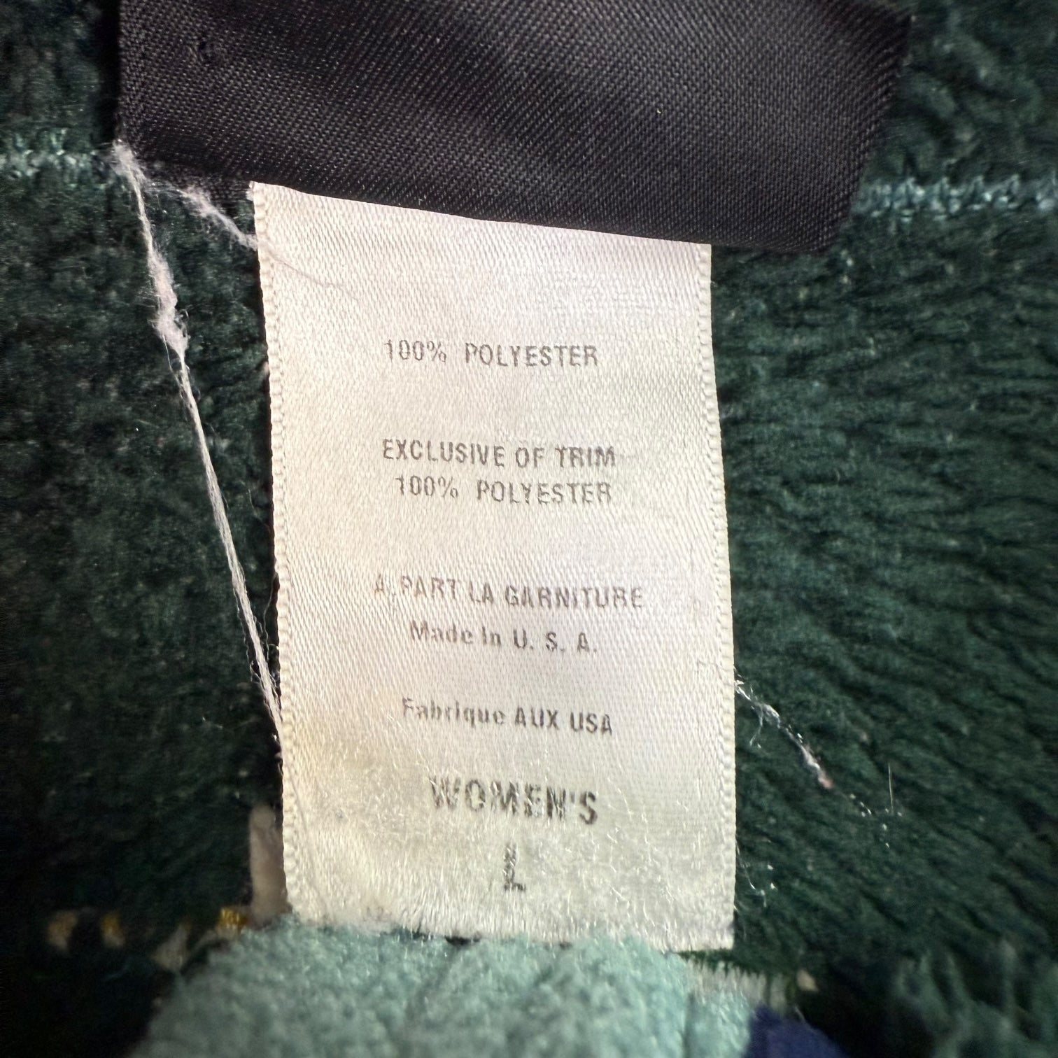 Vintage Patagonia Women’s Polartec Zip Up Jacket Teal