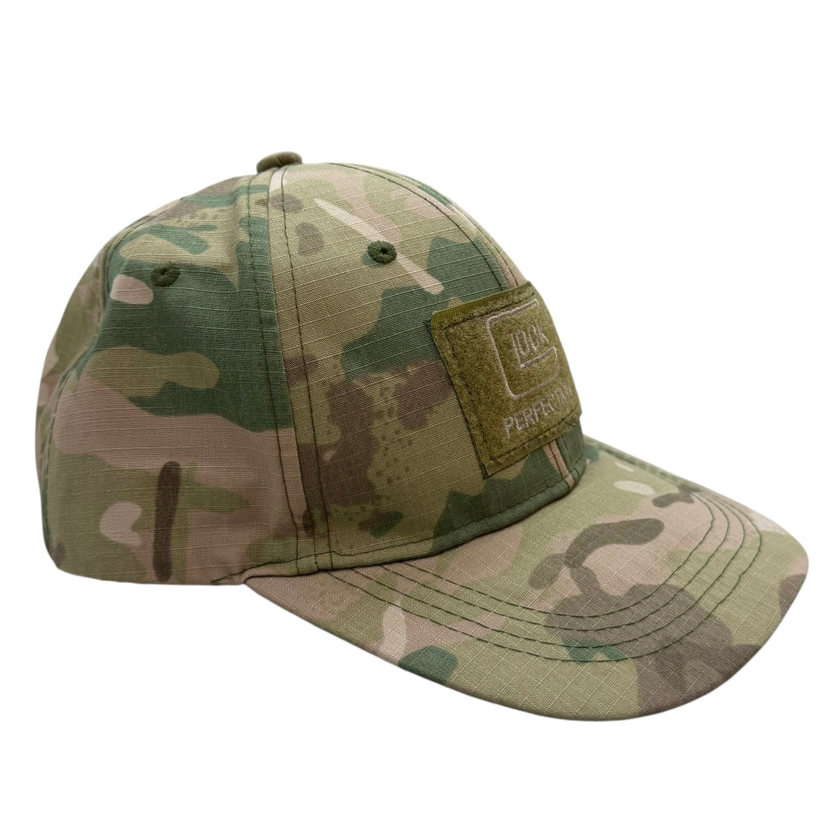 Vintage Glock Perfection Flag Patch Strapback Cap Camo
