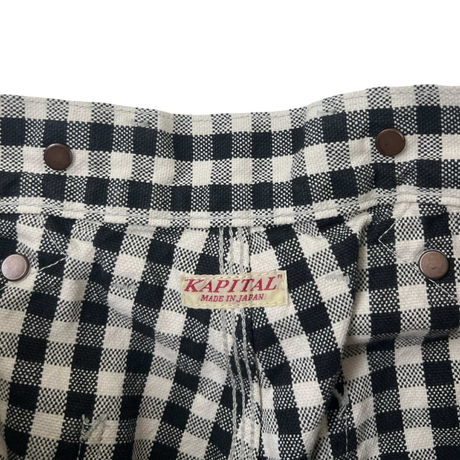 Kapital Canvas Gingham Check Lumber Pants