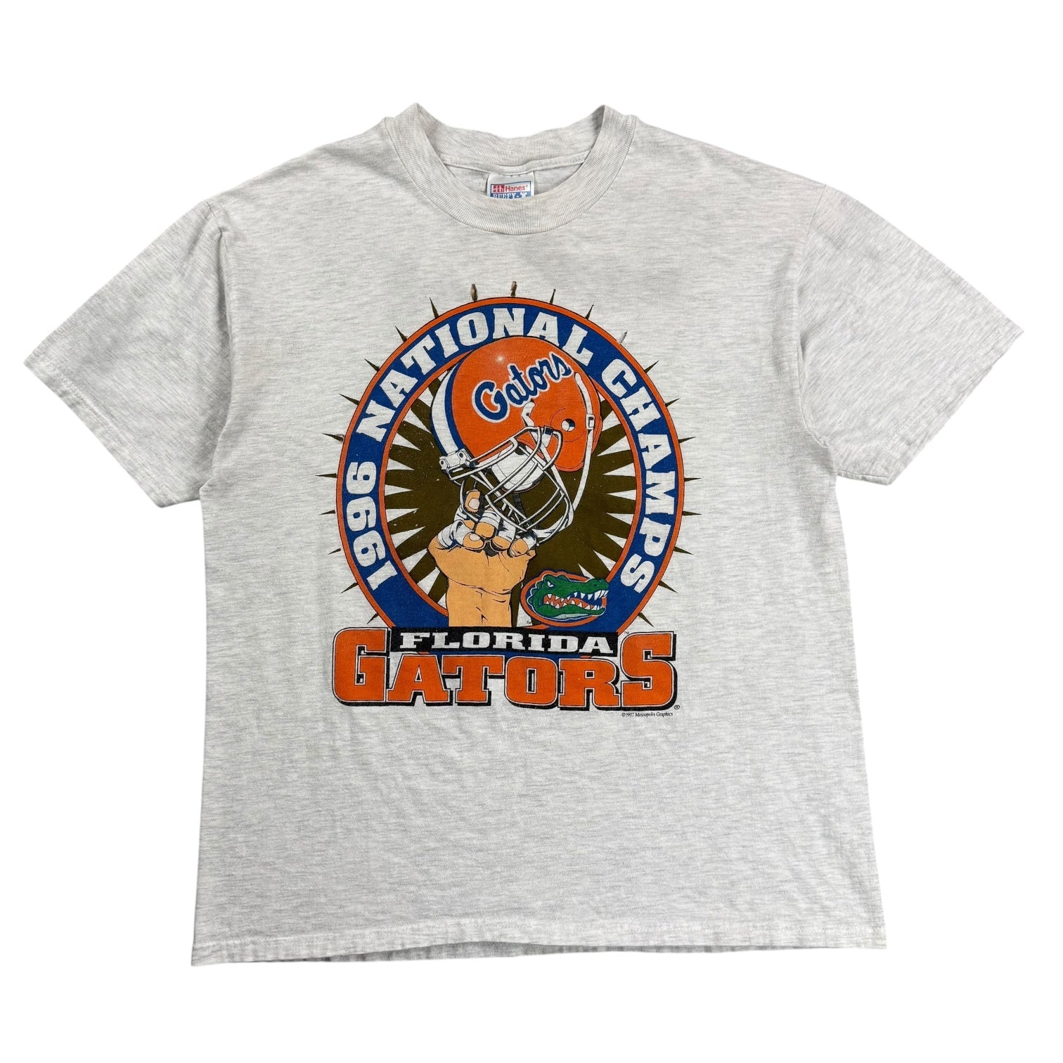 1996 Florida Gators National Champs Tee Grey
