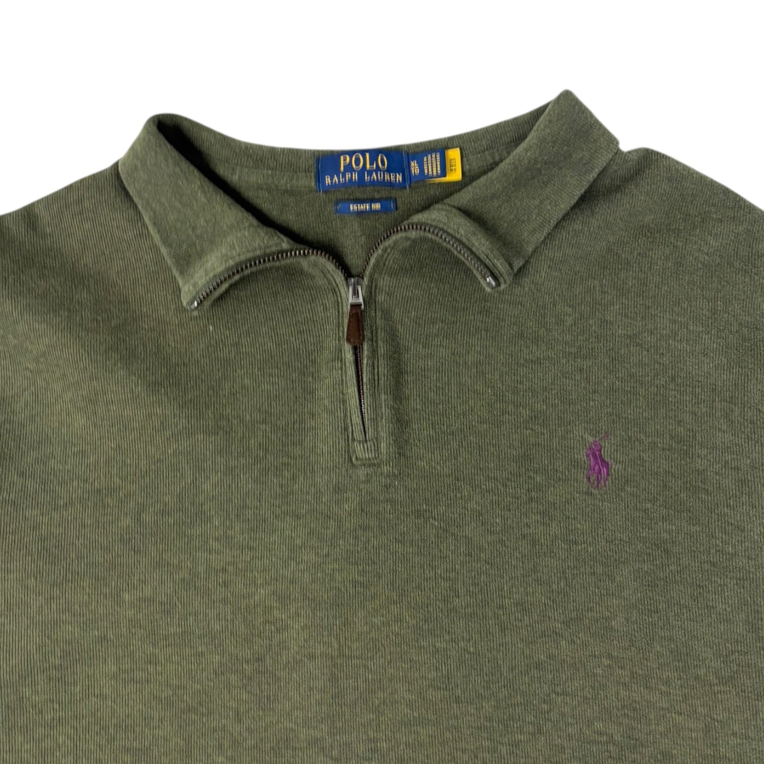 Polo Ralph Lauren Quarter-Zip Sweater Olive Green