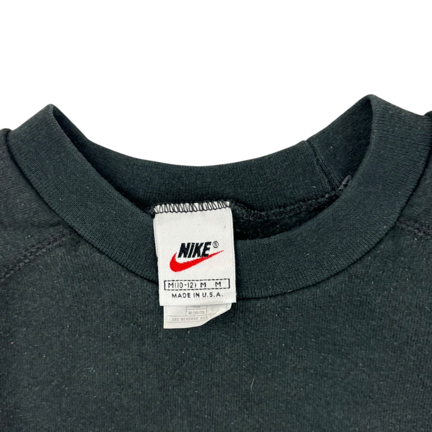 Vintage 90s Nike Centre Swoosh Crewneck Black