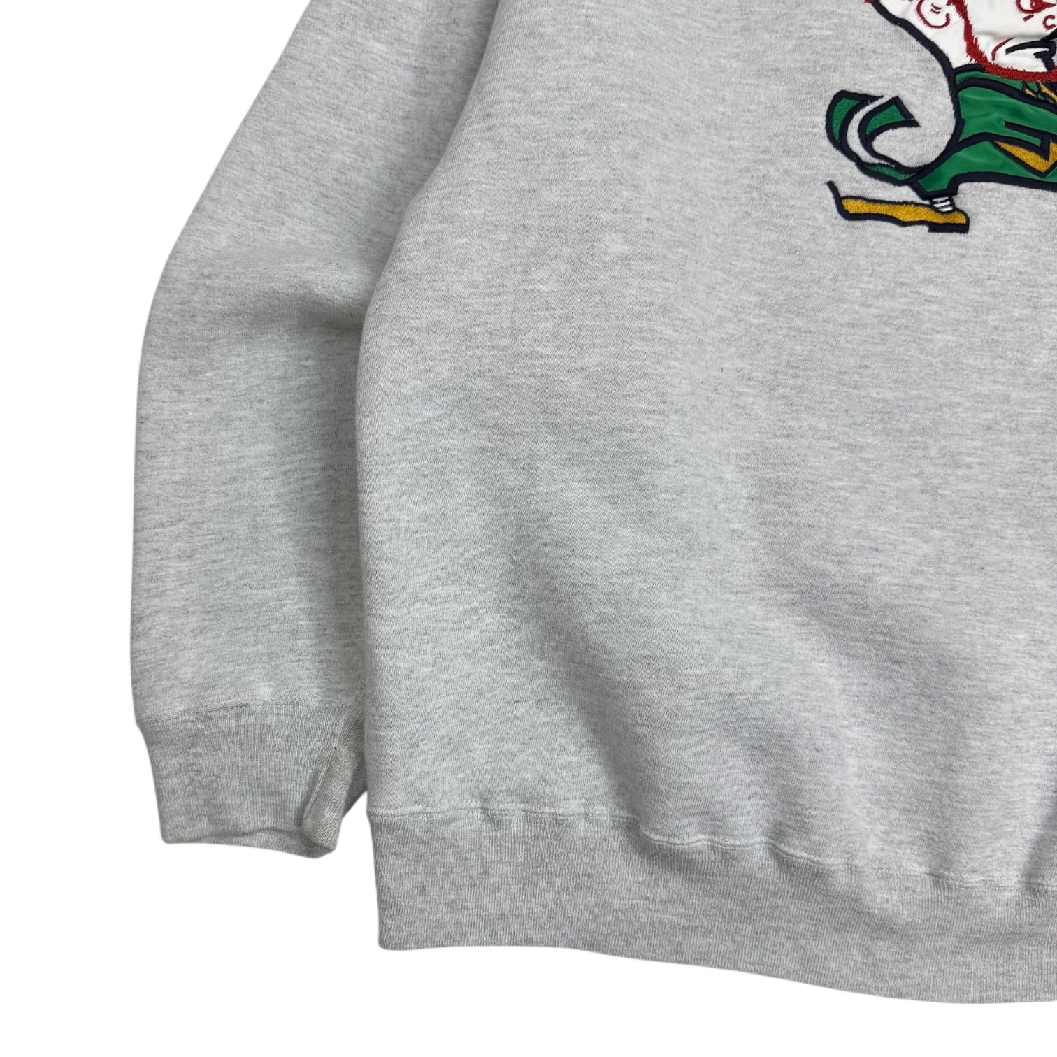 Vintage Notre Dame Fighting Irish Crewneck Grey