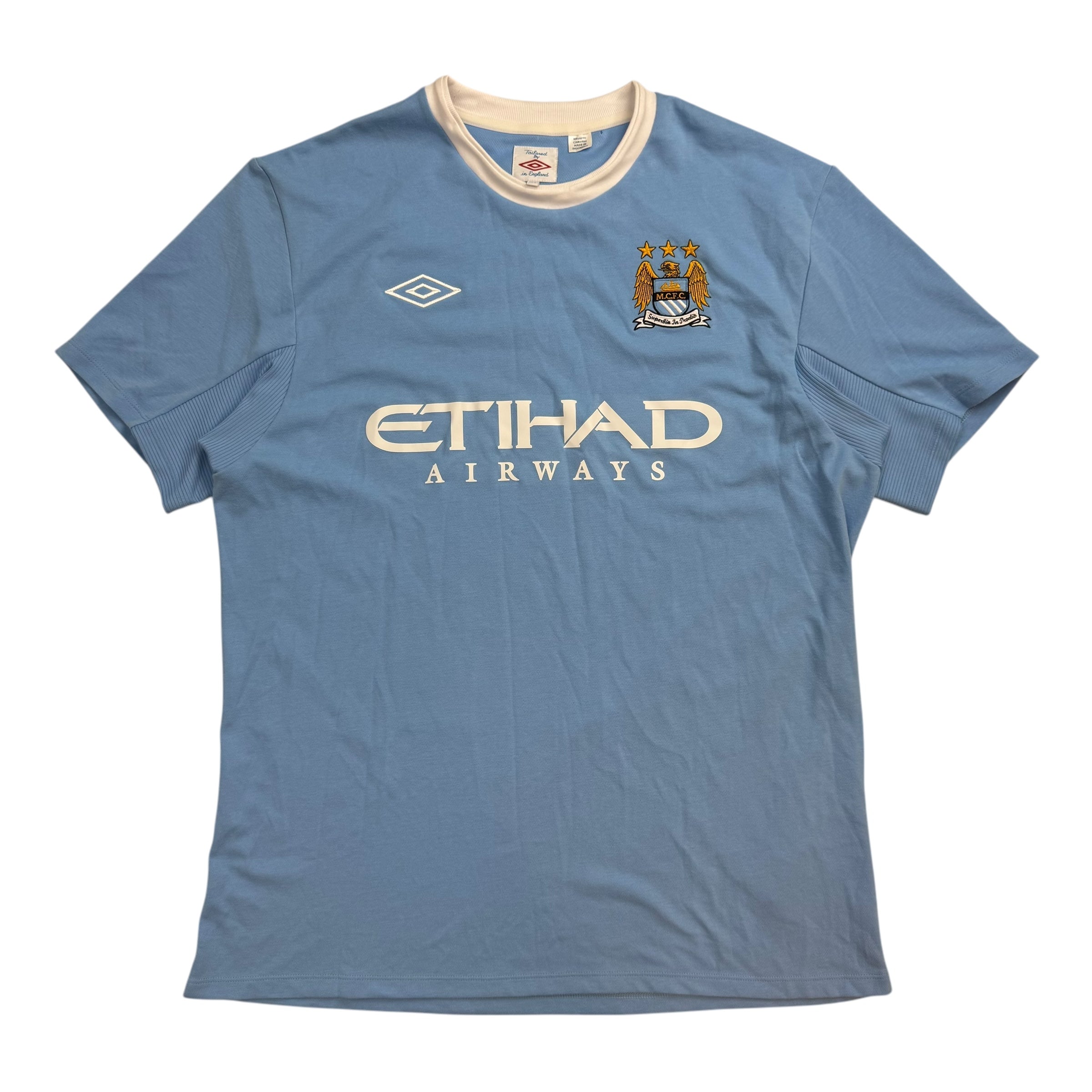 2009-2010 Umbro Manchester City Jersey Blue