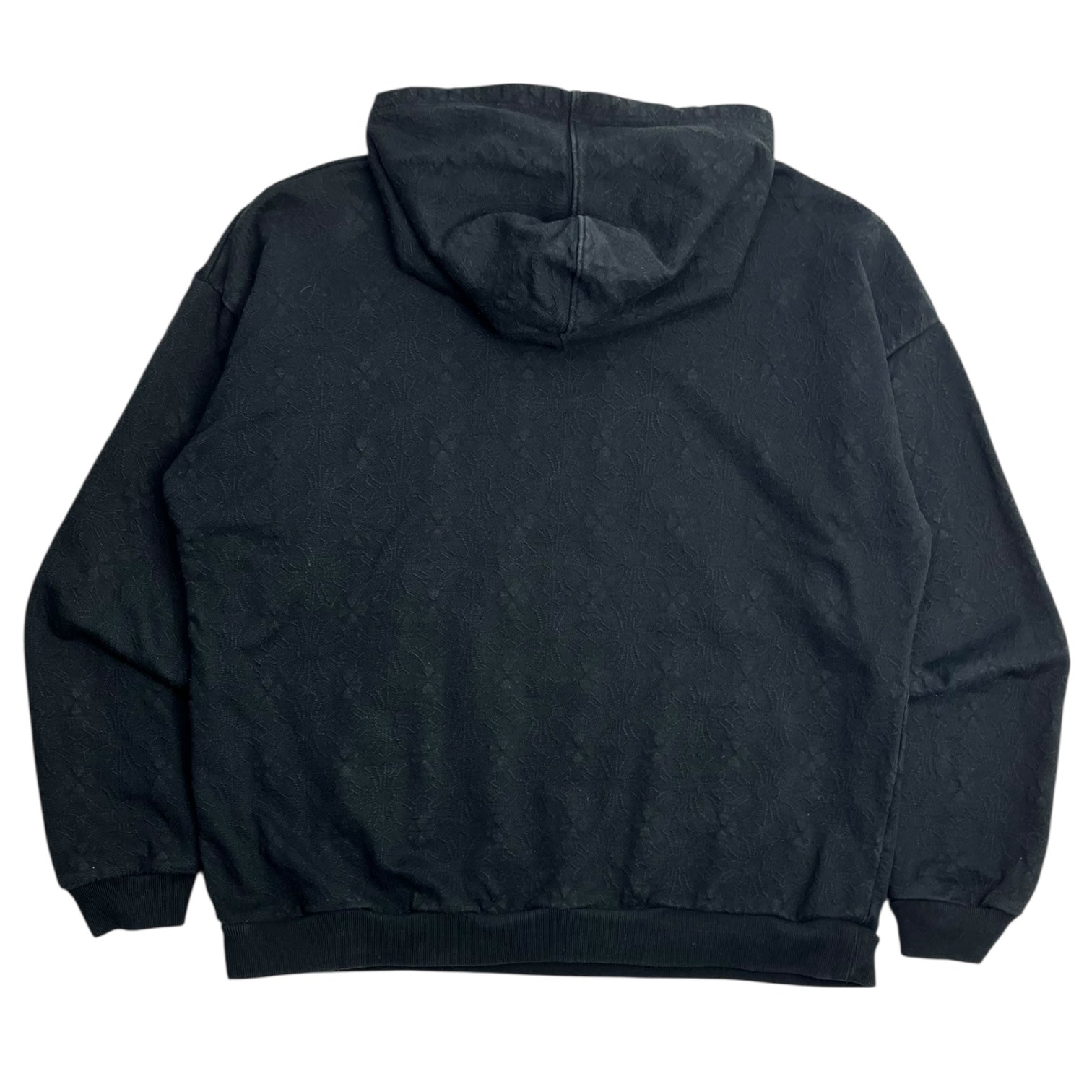 Chrome Hearts Monogram Textured Hoodie Black