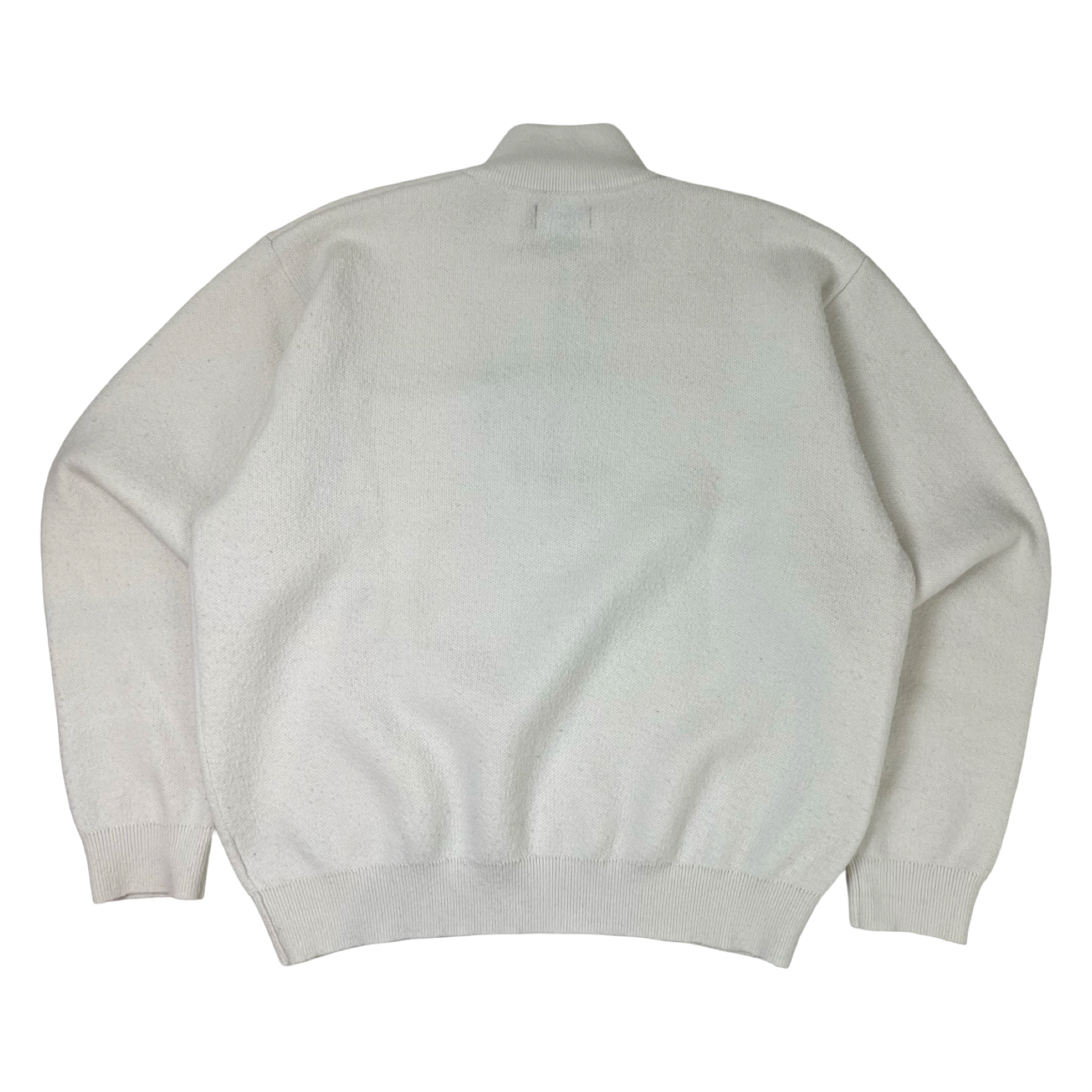 Stussy Half Zip Mock Neck White