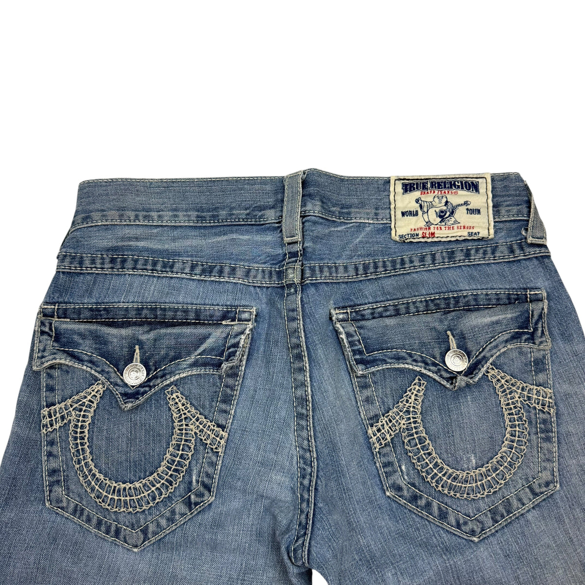 Vintage True Religion Slim Fit Jeans Blue