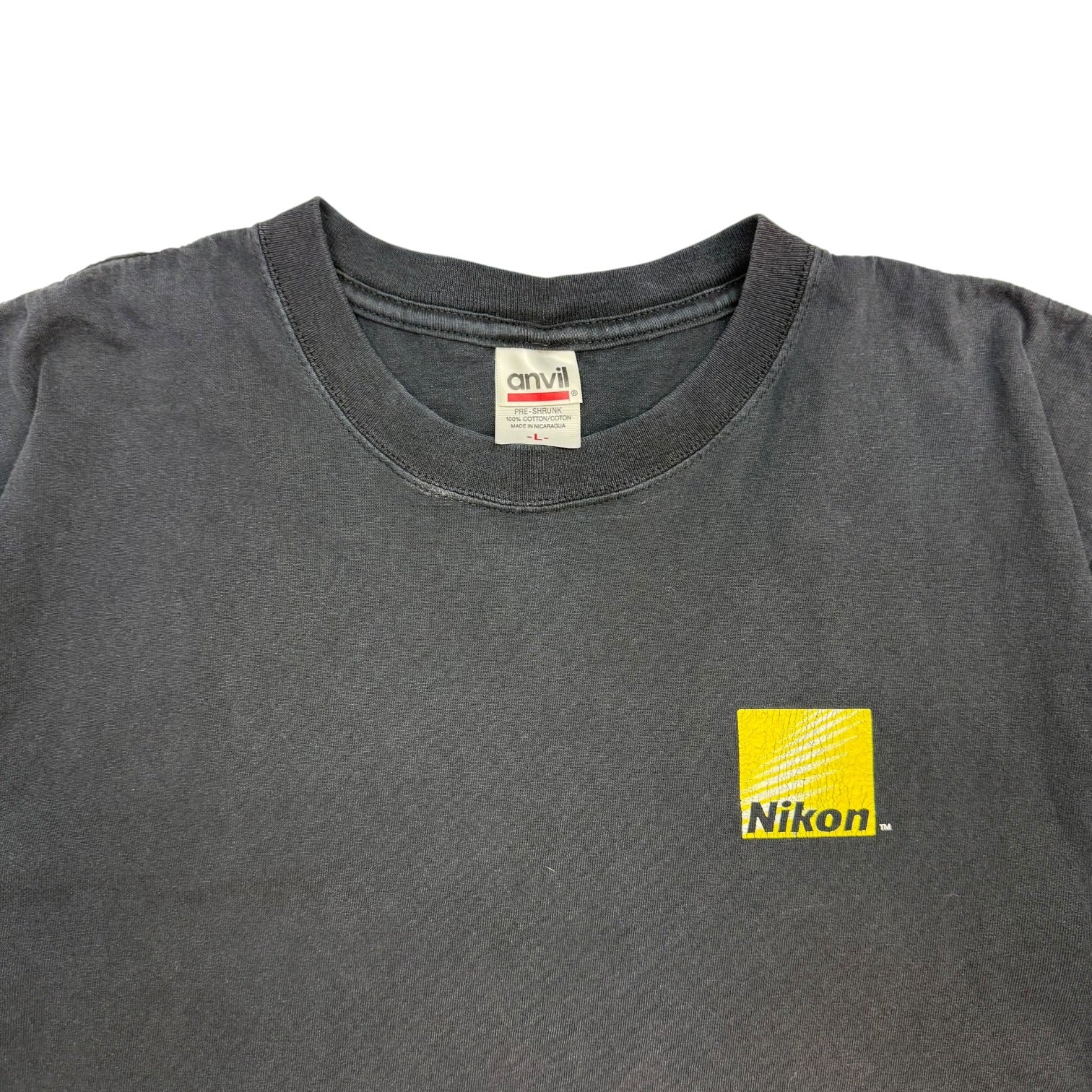 Vintage Nikon Camera Logo Tee Black