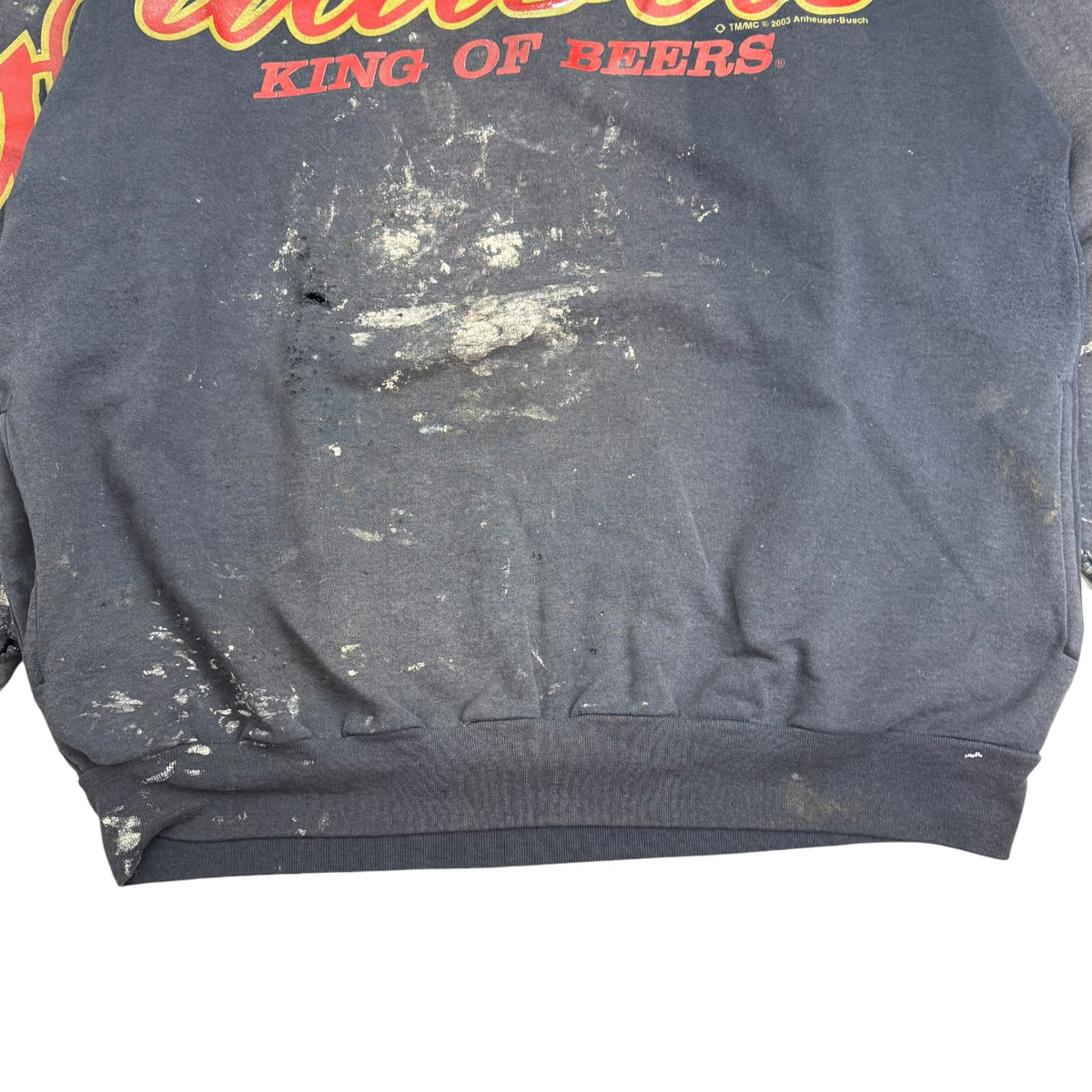 2003 Budweiser King Of Beers Spellout Hoodie Black