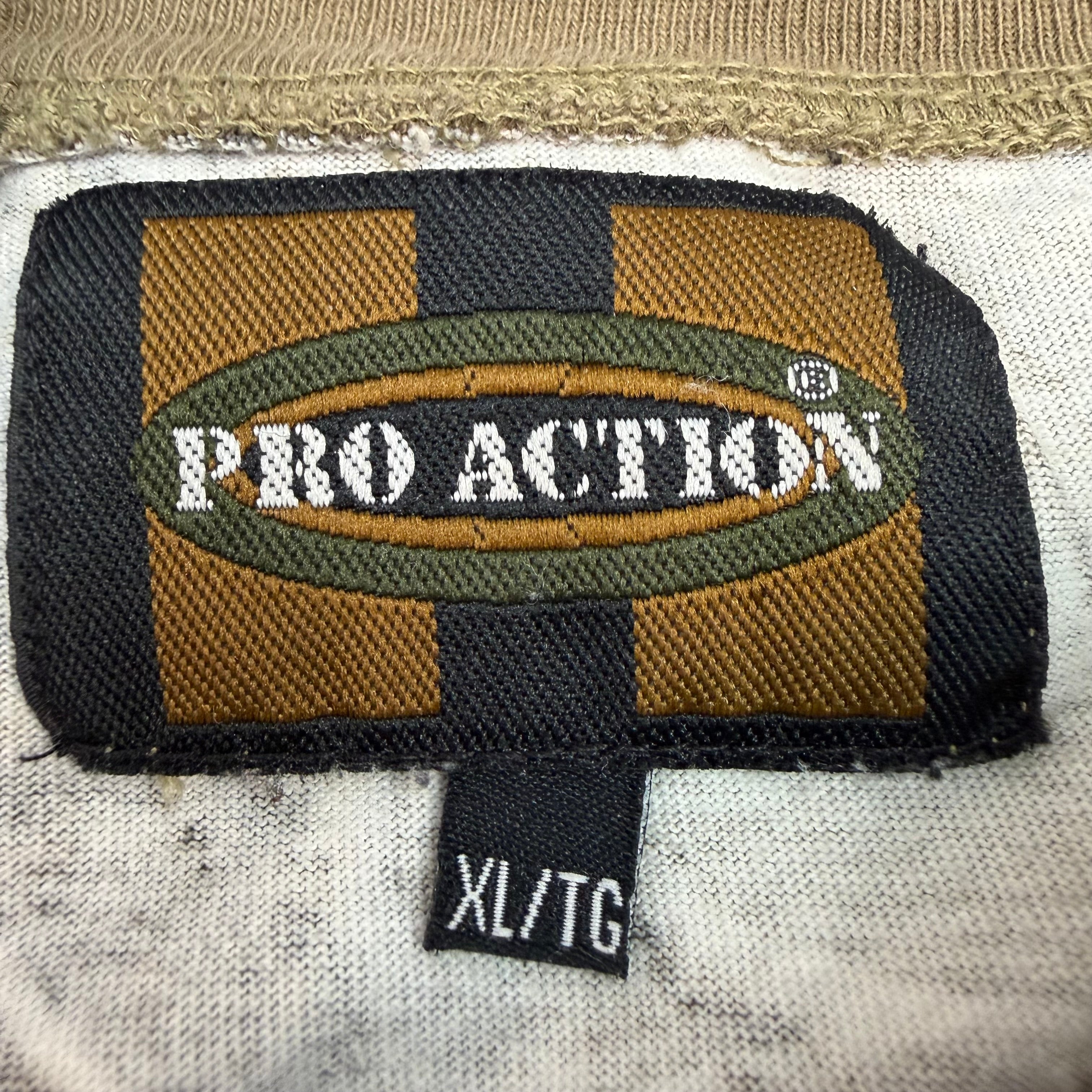 Vintage Pro Action Henley Shirt Camo