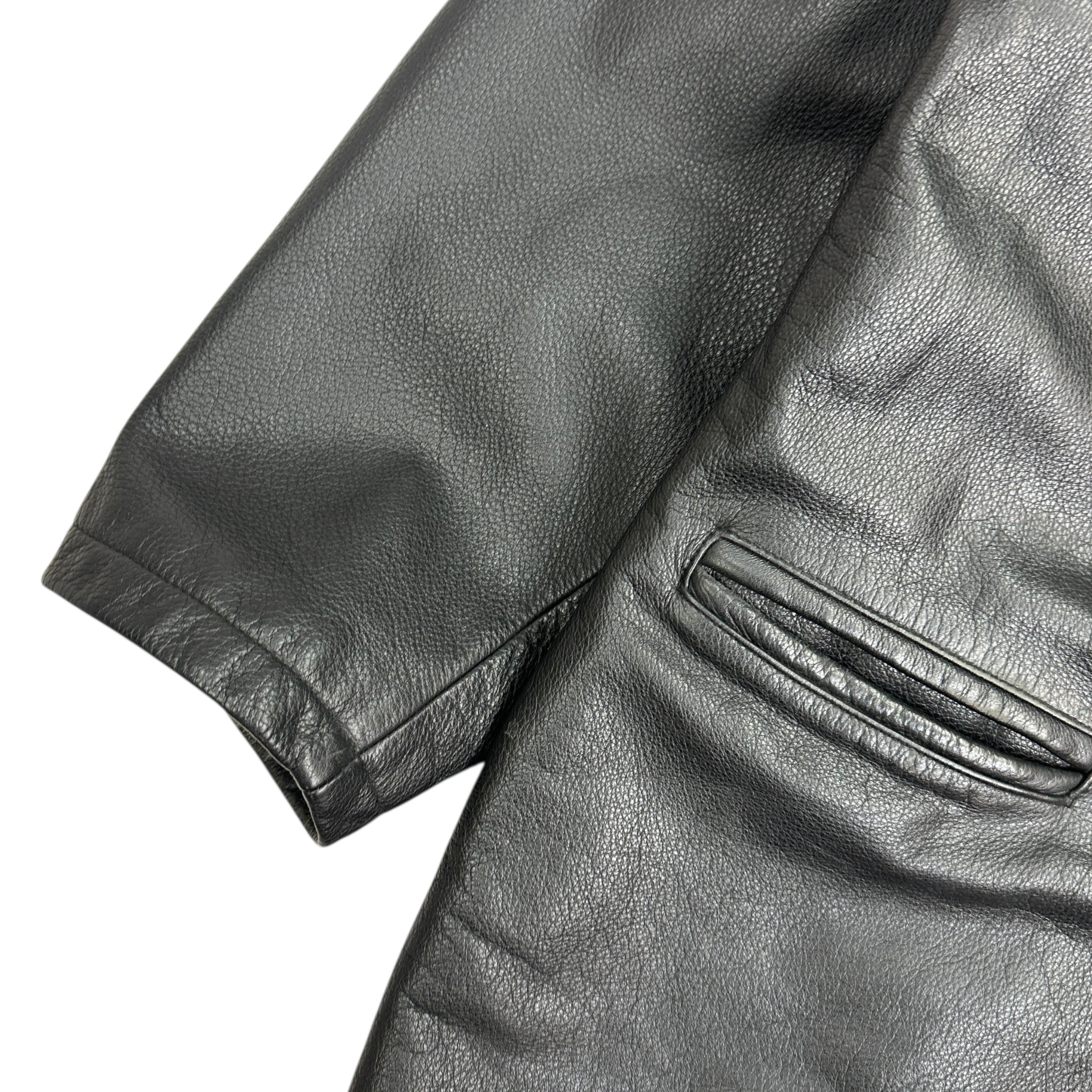 Vintage Danier Leather Trench Coat Black