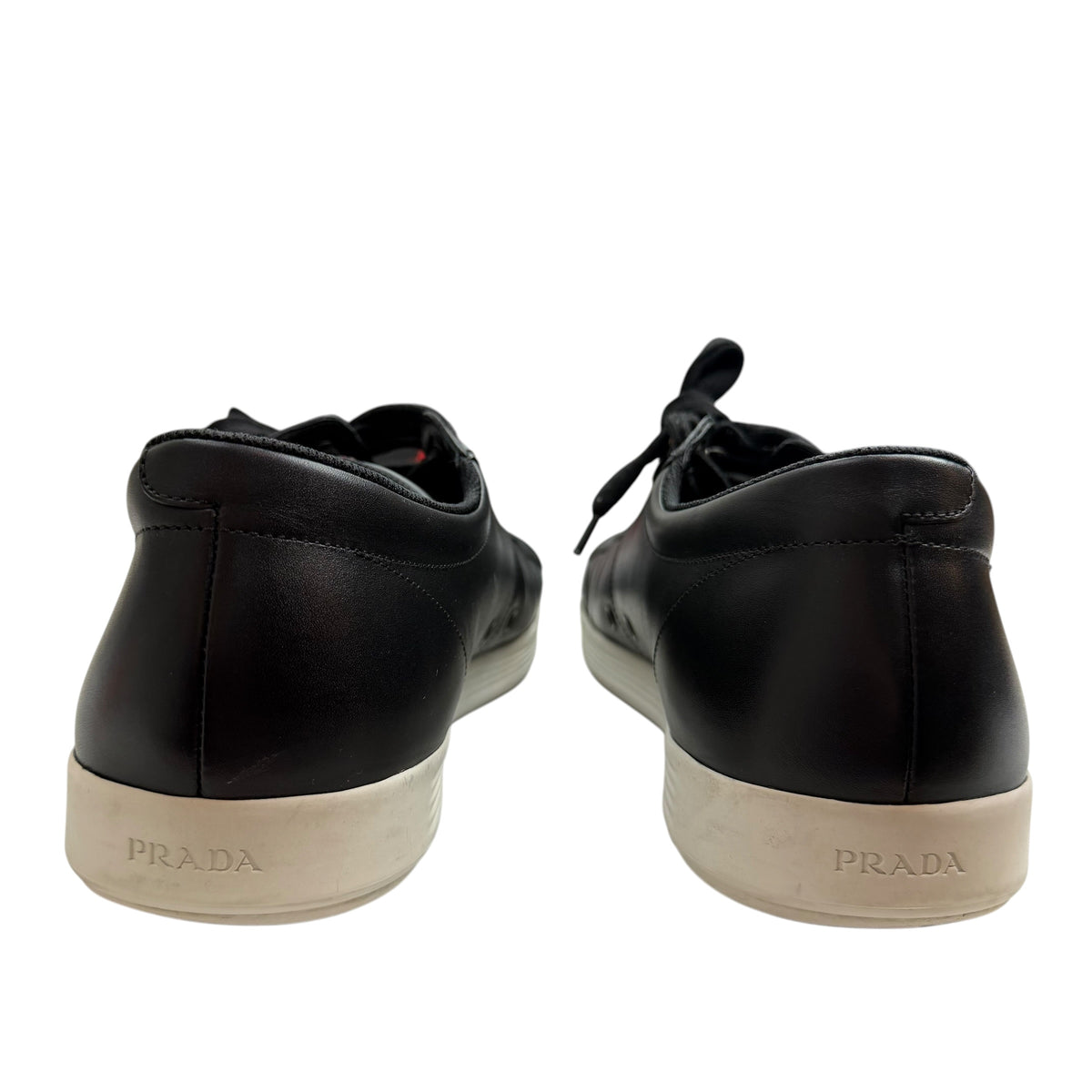 Prada Downtown Red Stripe Sneaker Black (Used)