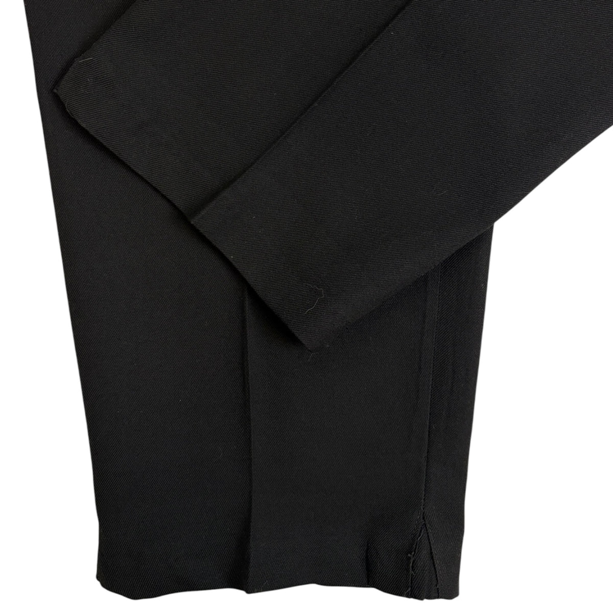 Comme Des Garçons Two-Tuck Pleated Trousers Black