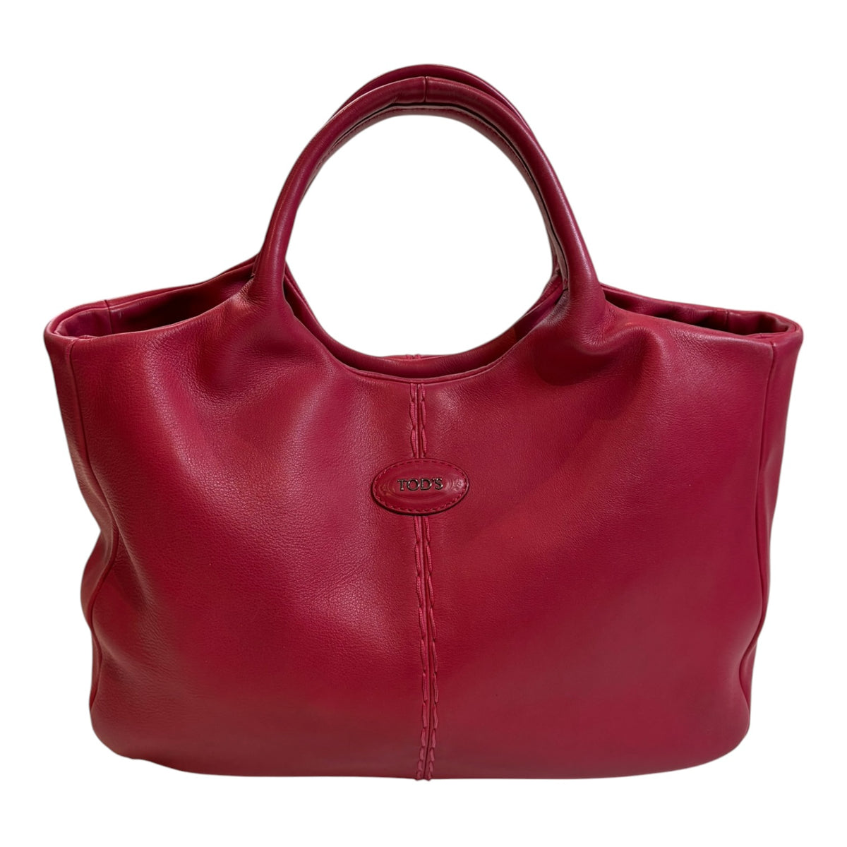 Vintage Tod’s Leather Tote Bag Pink