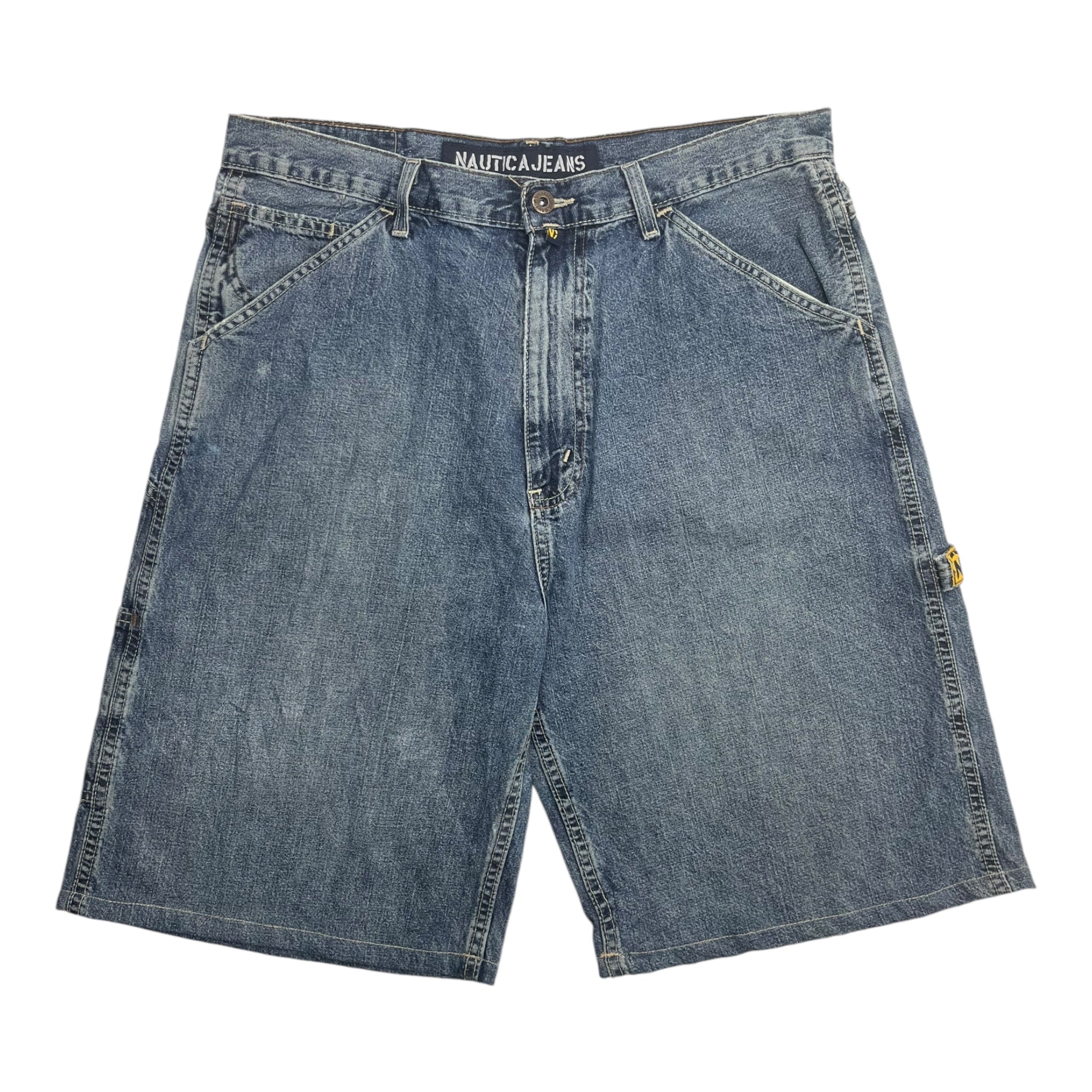 Nautica Jeans Carpenter Jorts Medium Wash