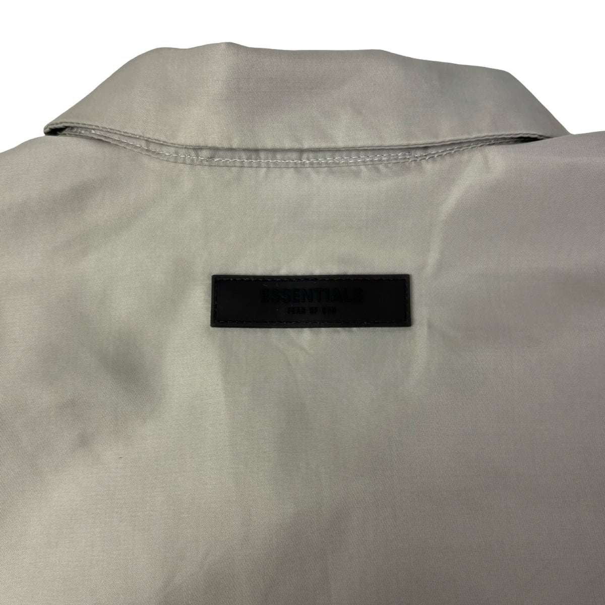 Fear Of God Essentials Nylon Shirt Coach Jacket Beige
