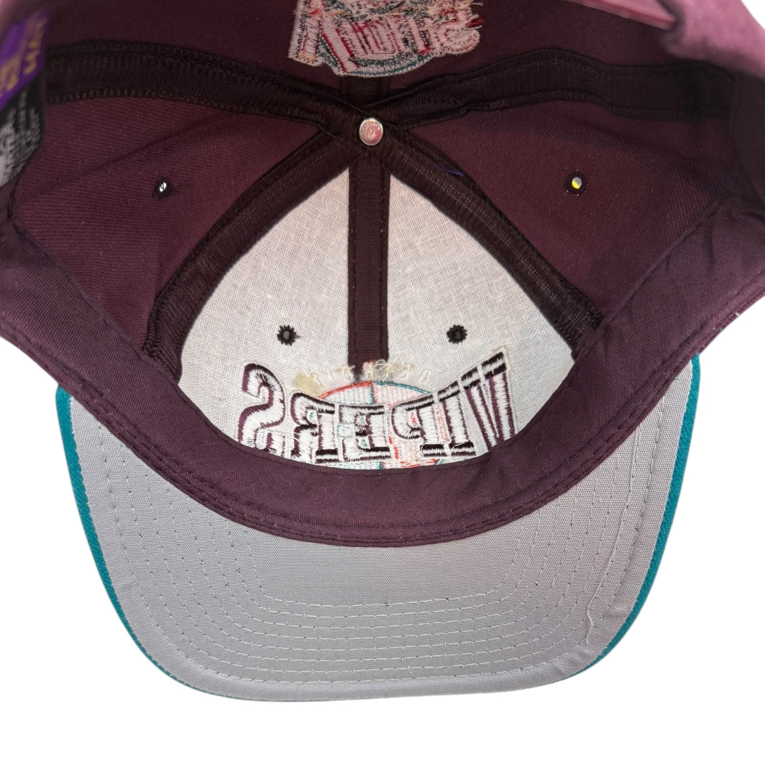 Vintage Detroit Vipers Snapback Plum/Teal