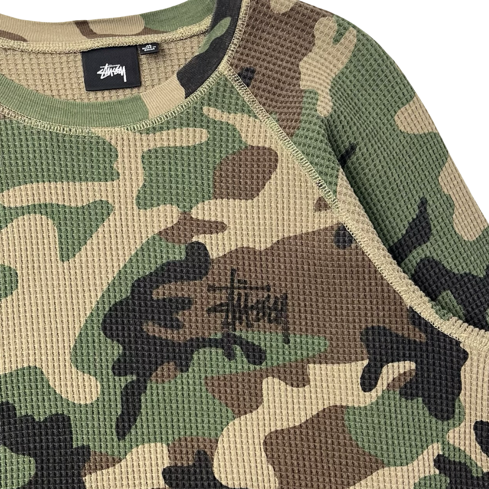 Stussy Basic Thermal Woodland Camo