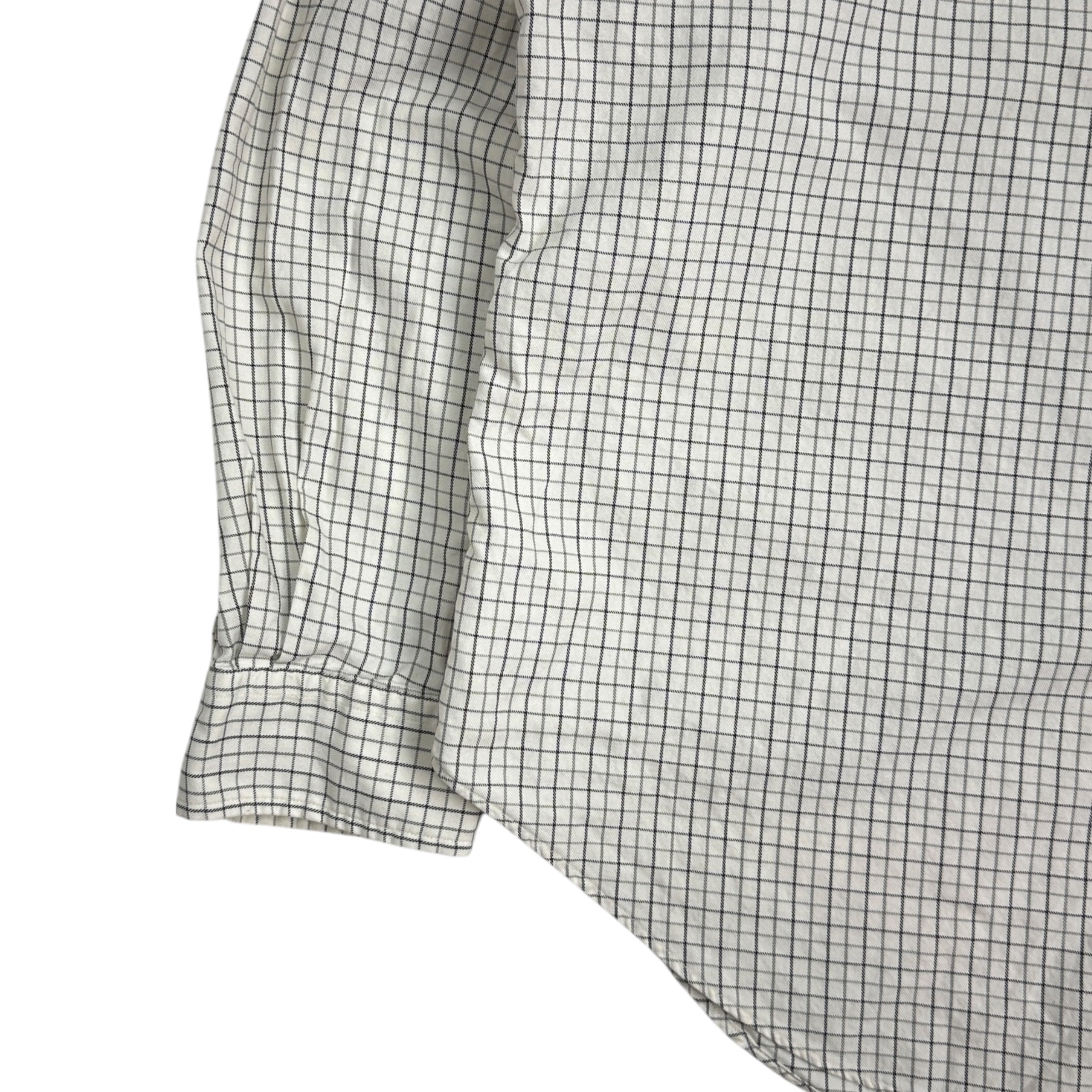 Vintage Ralph Lauren Patterned Button Up White/Grey