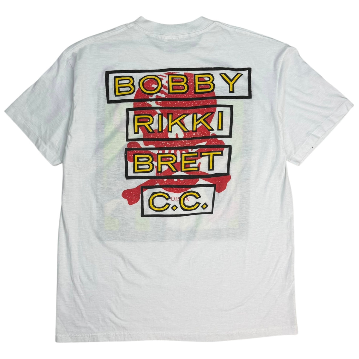 1989 Poison Bobby Rikki Bret C.C Tee White