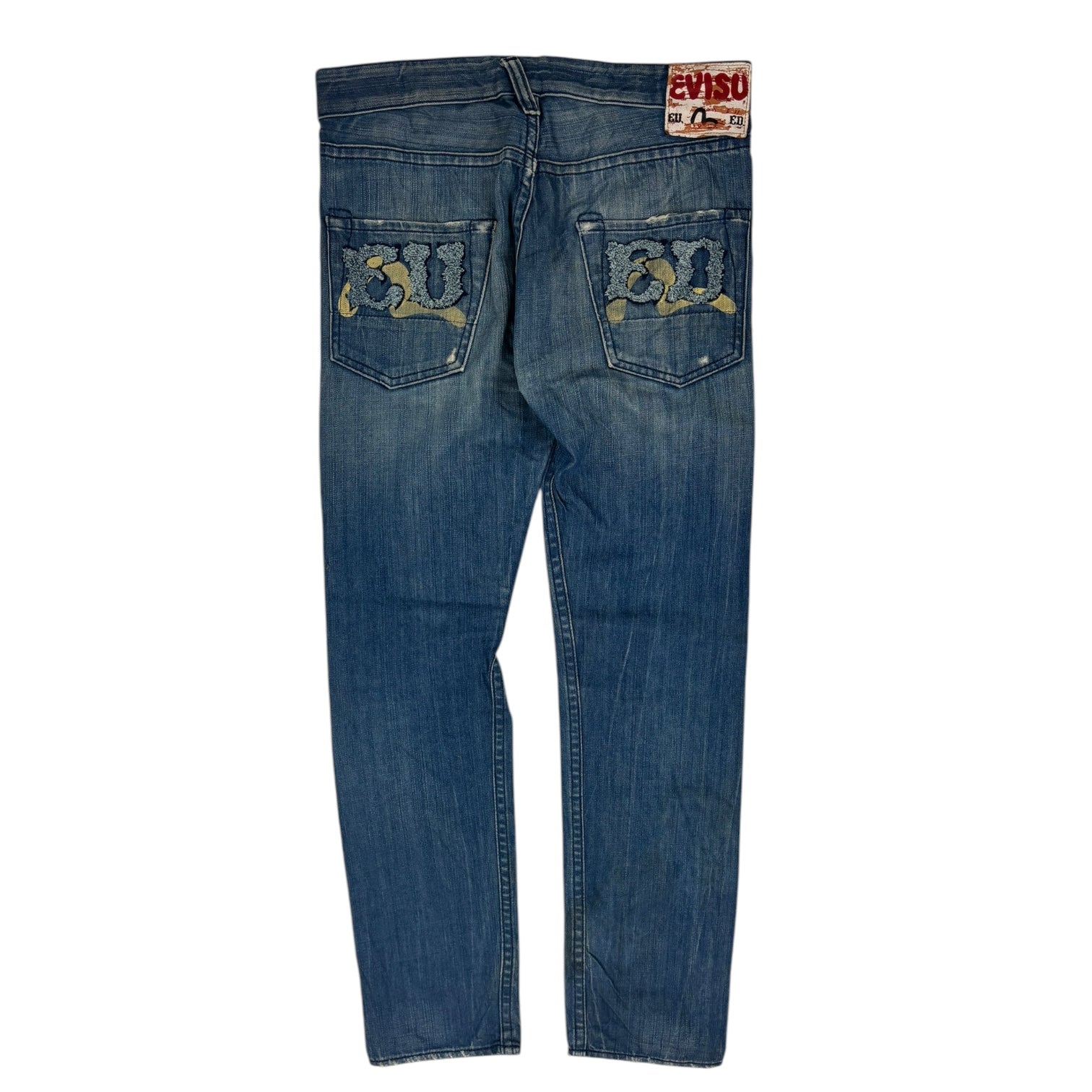 Vintage Y2K Evisu Monogram Seagull Denim Pant Medium Wash