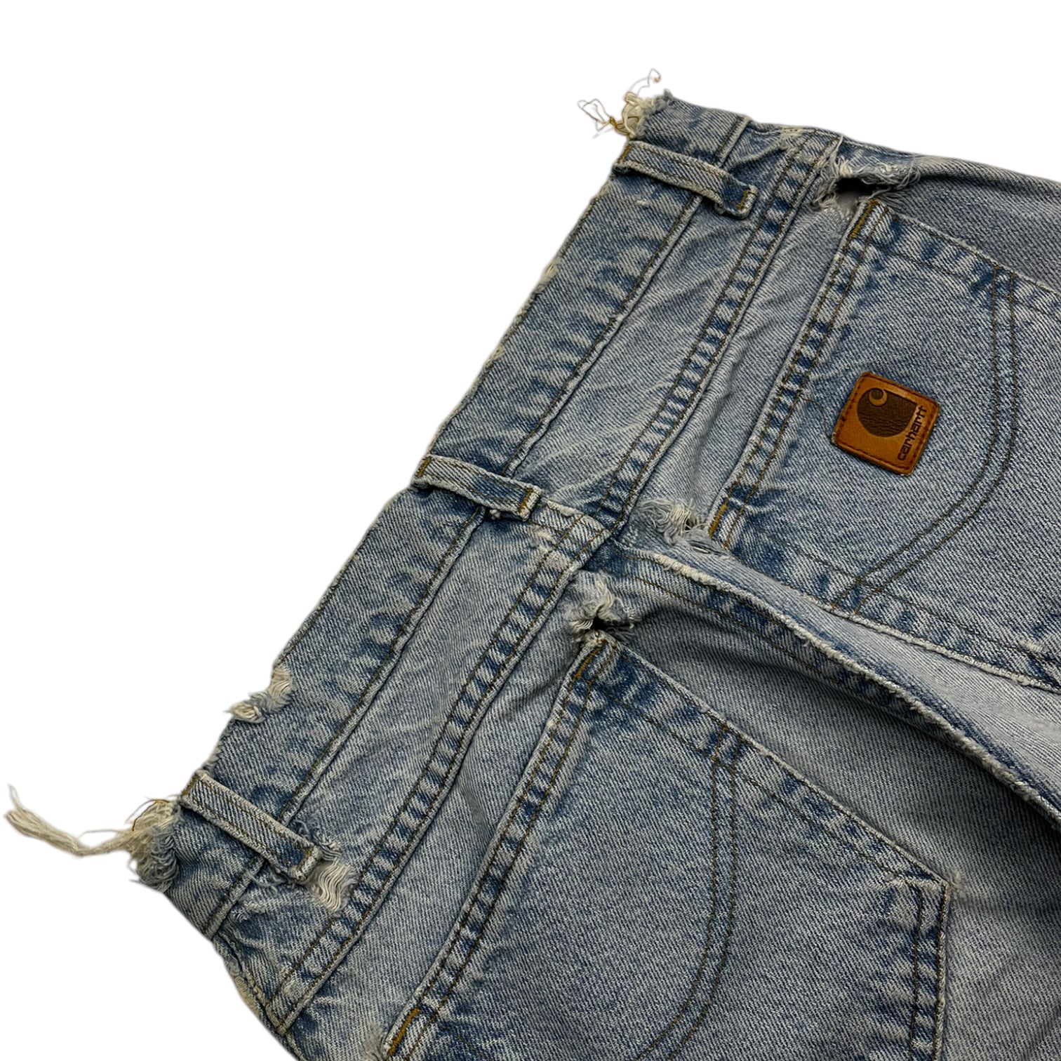 Distressed Carhartt Work Denim Light Wash