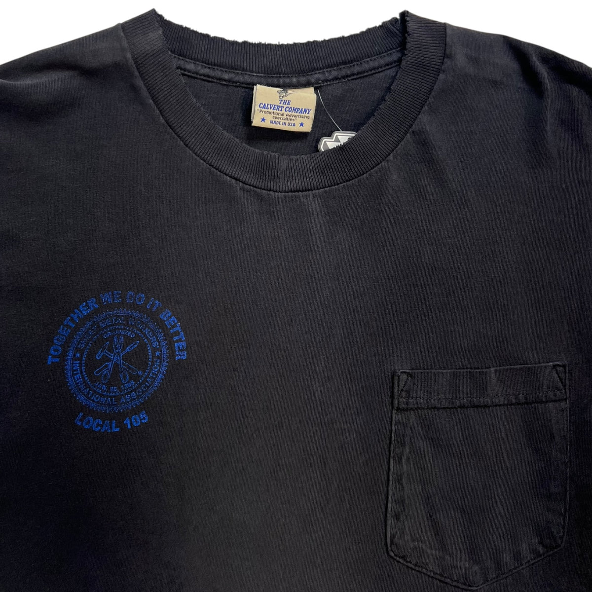 Vintage Local 105 Southern Cali Sheet Metal Workers Long Sleeve T-Shirt Black