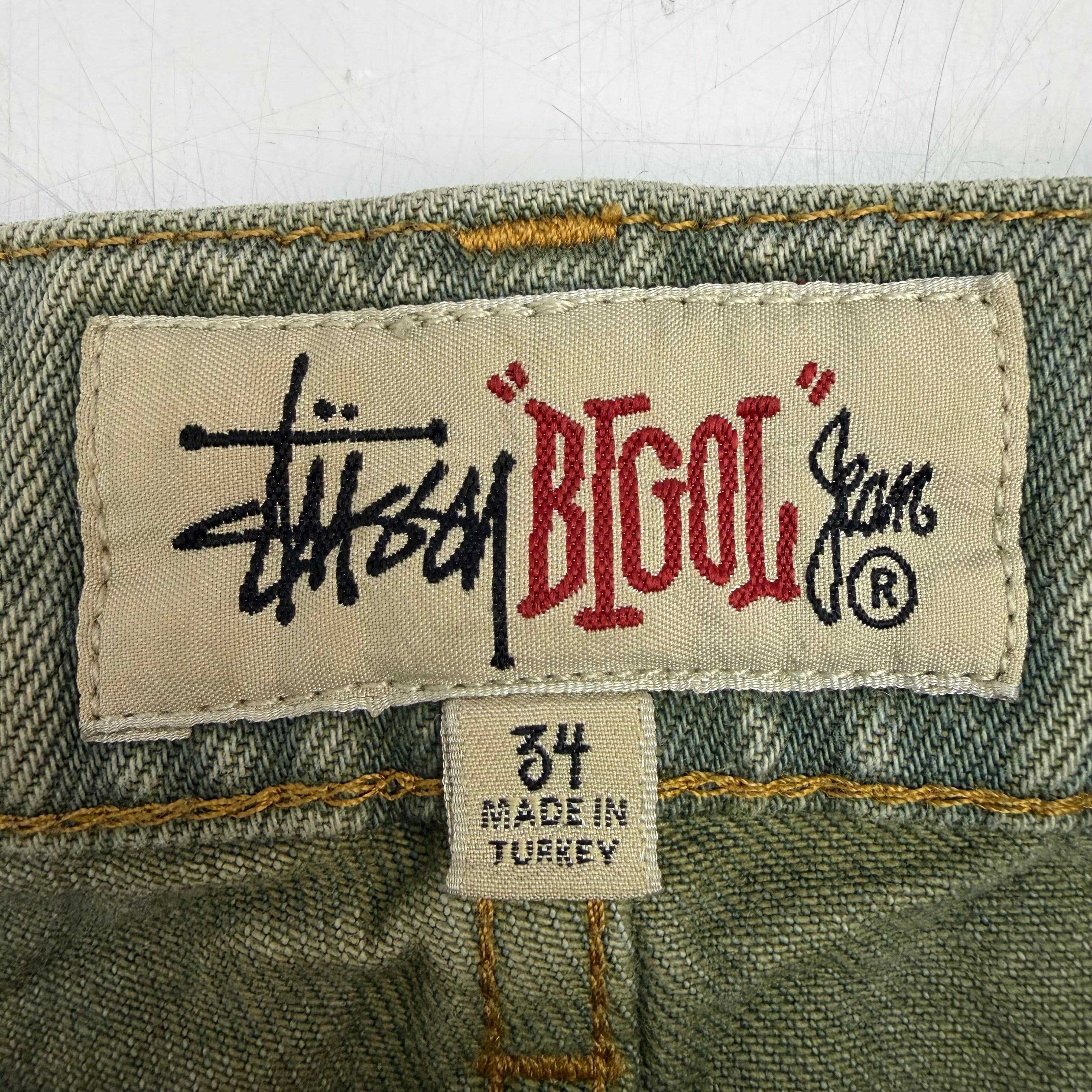 Stussy Big Ol’ Denim Jean Faded Army Green
