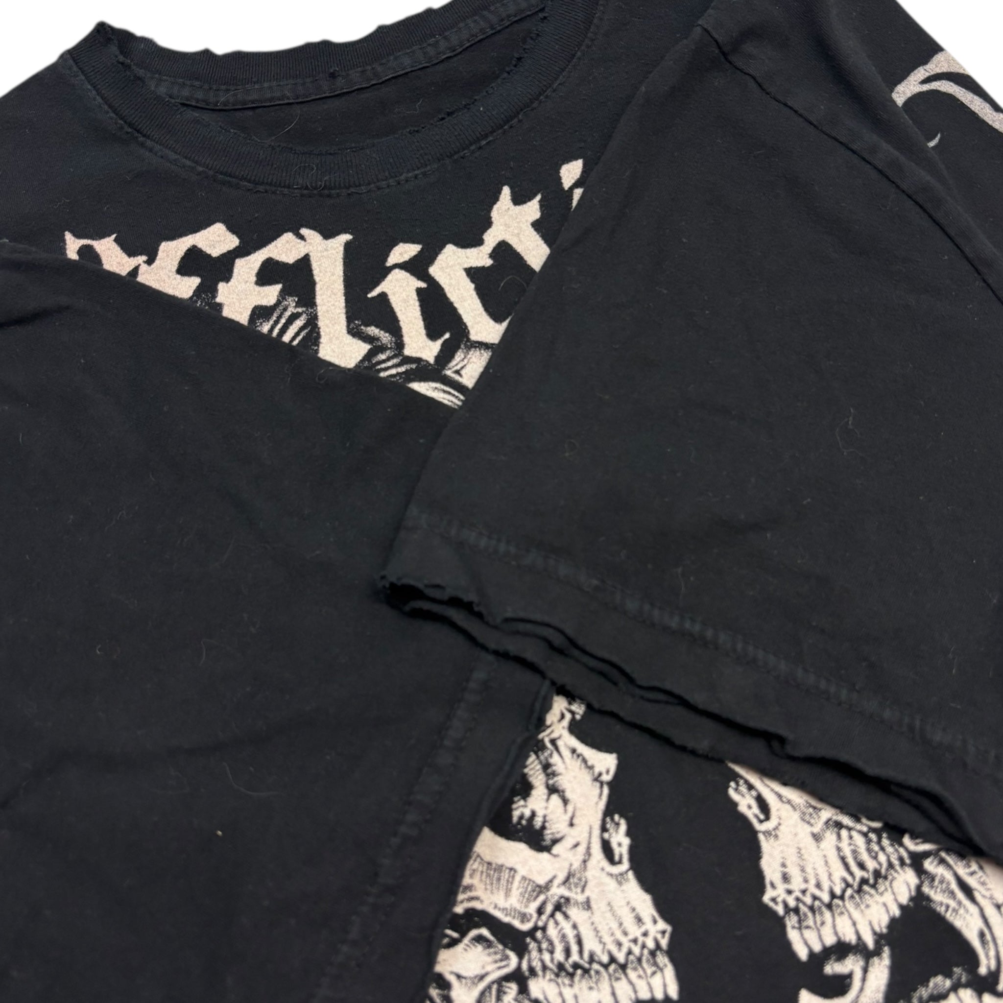 Vintage Y2K Affliction 2 Skulls Mike Whitehead T-Shirt