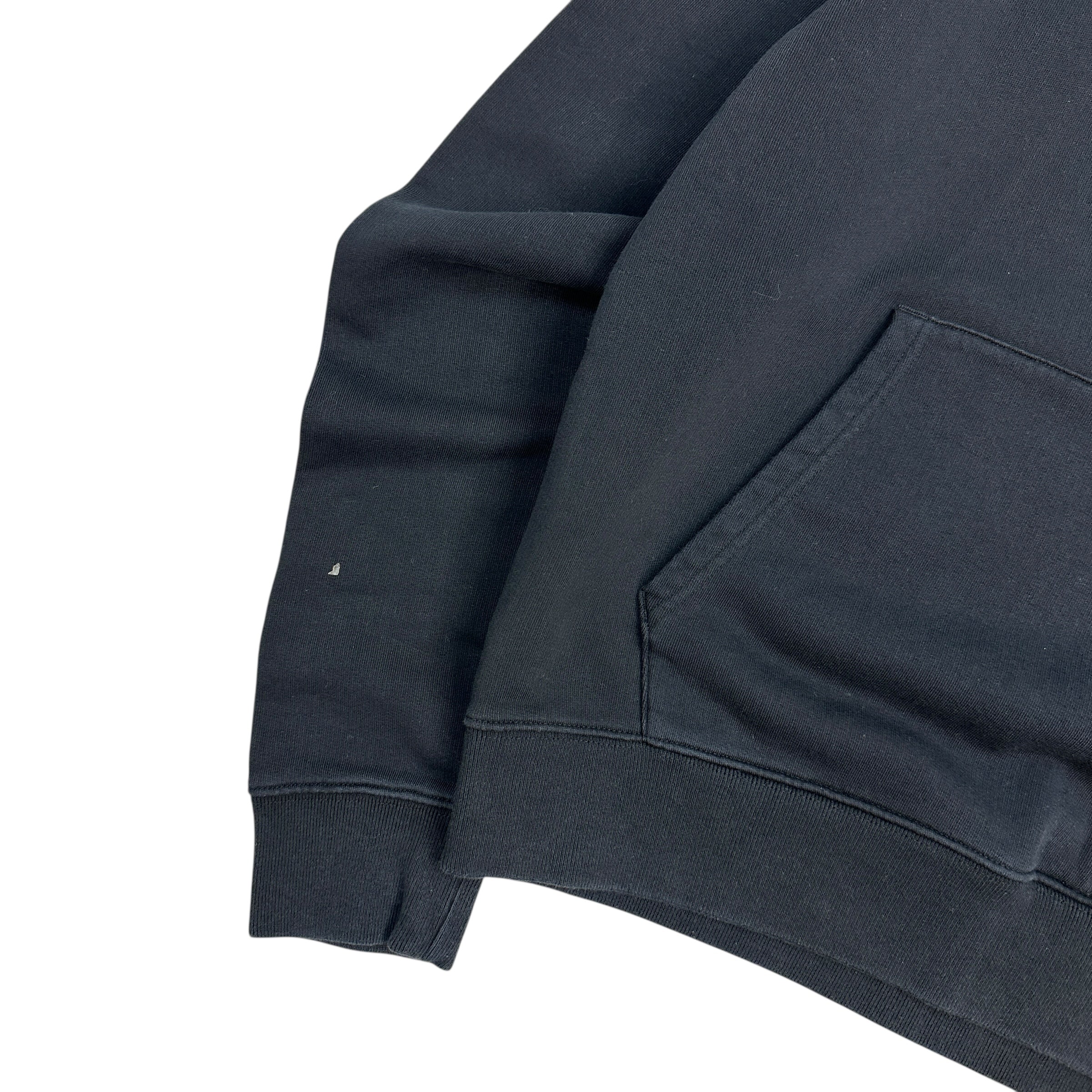 Off-White Black Logo Embroidered Hoodie